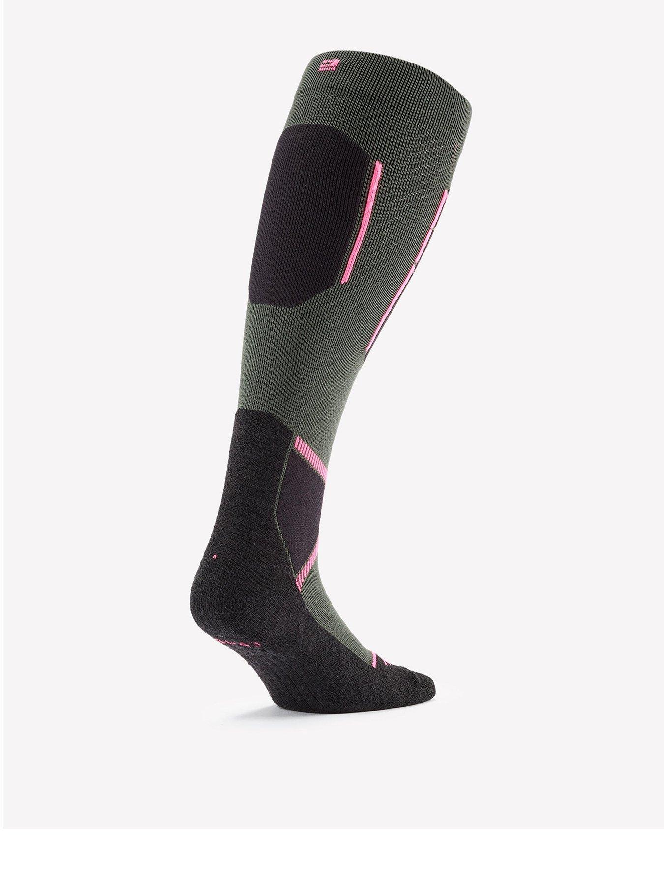 Decathlon Womens Ski Socks 500 - Grey/Pink