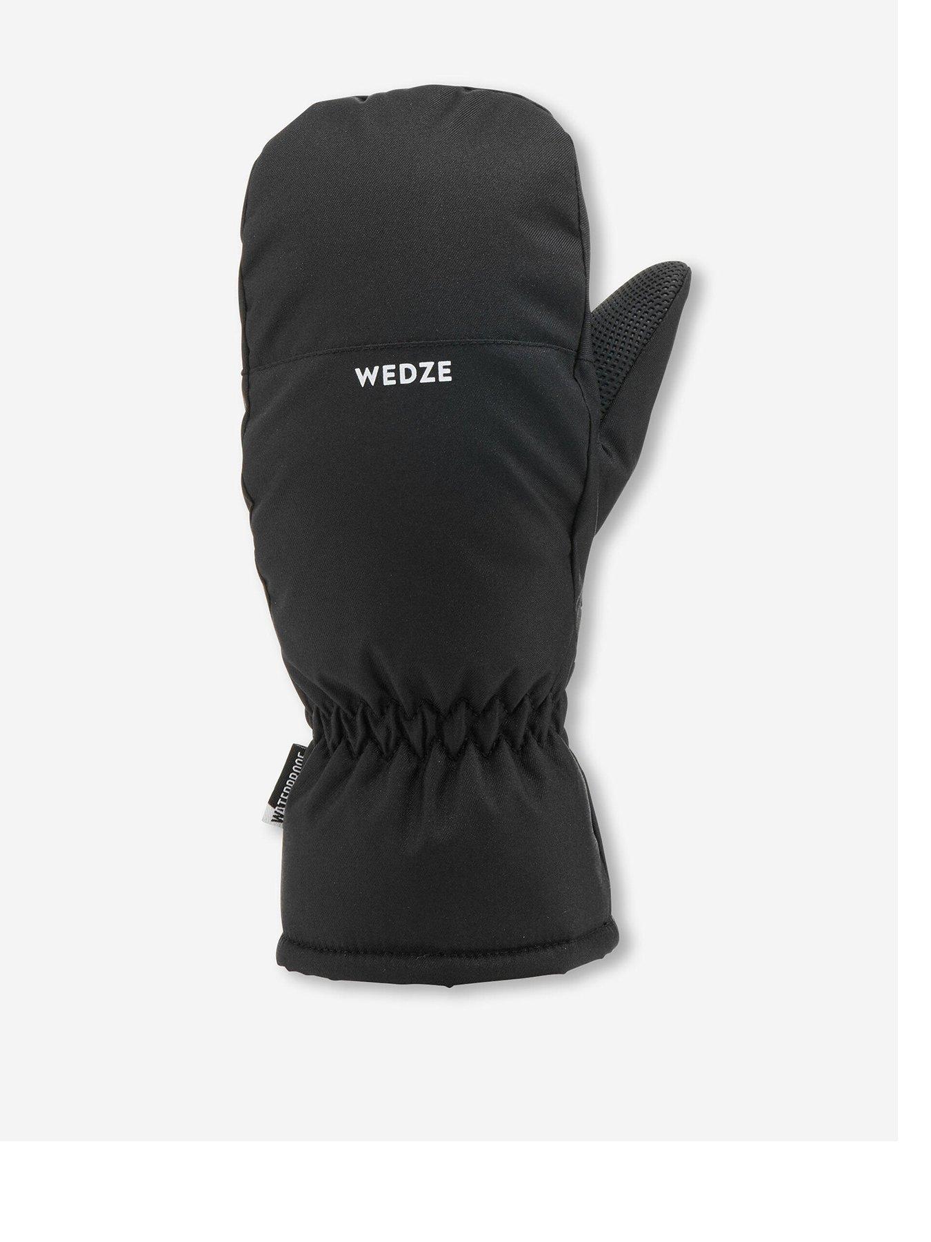 decathlon-kids-warm-and-waterproof-ski-mittens-100-black