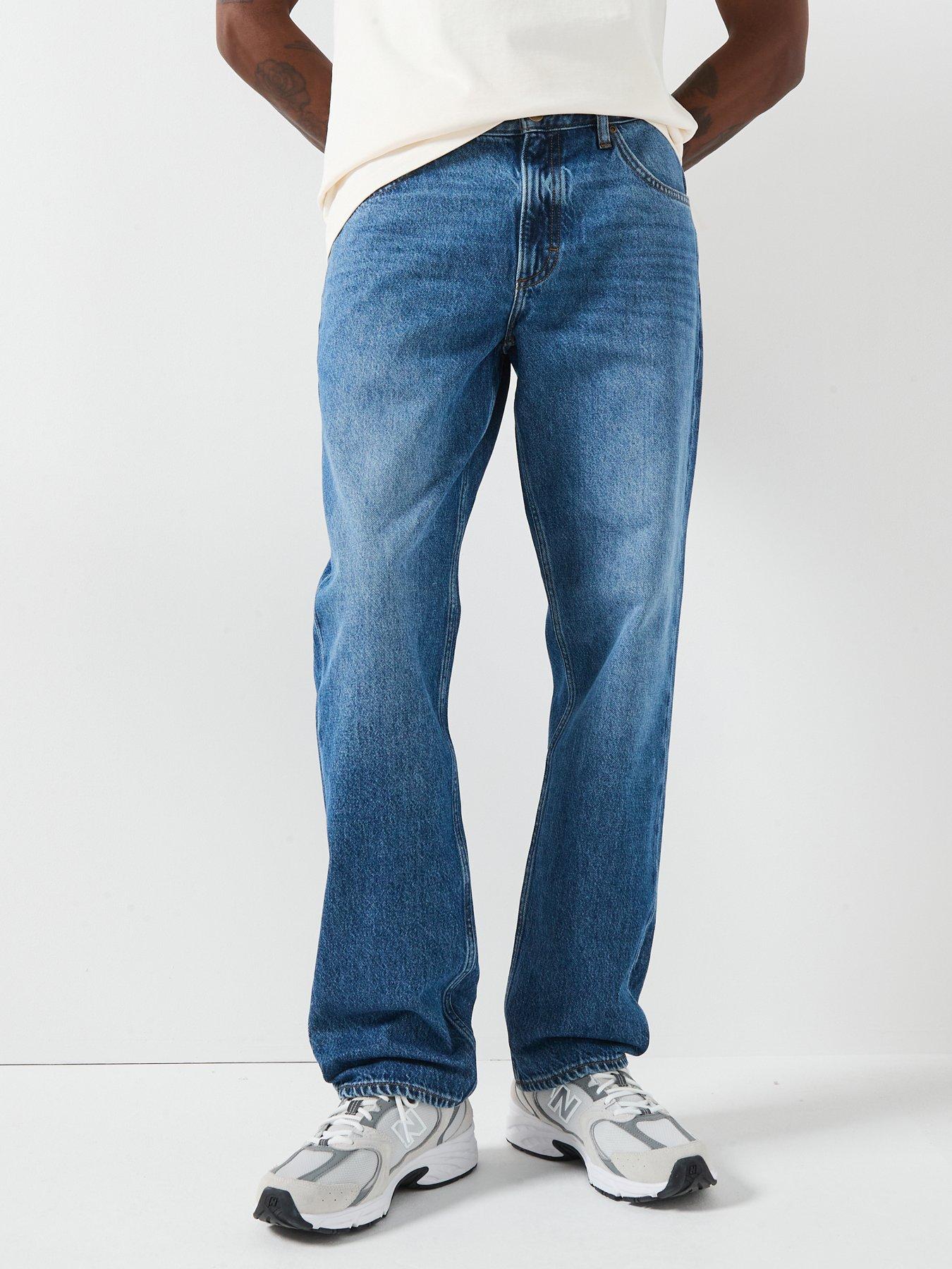 Lee Haden 5 Pocket Relaxed Straight Jeans - Blue