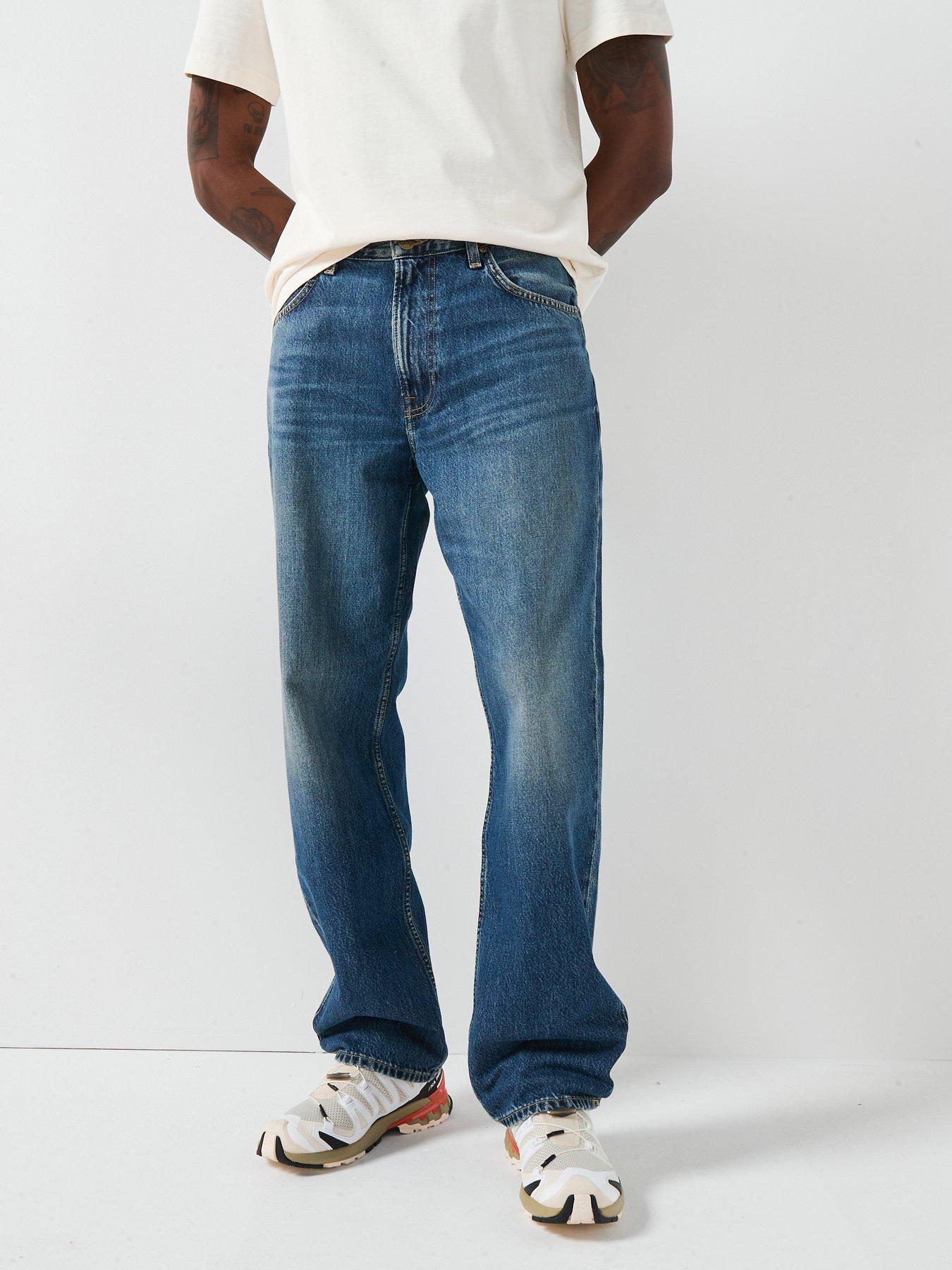 Lee Asher 5 Pocket Loose Straight Jean - Dark Blue
