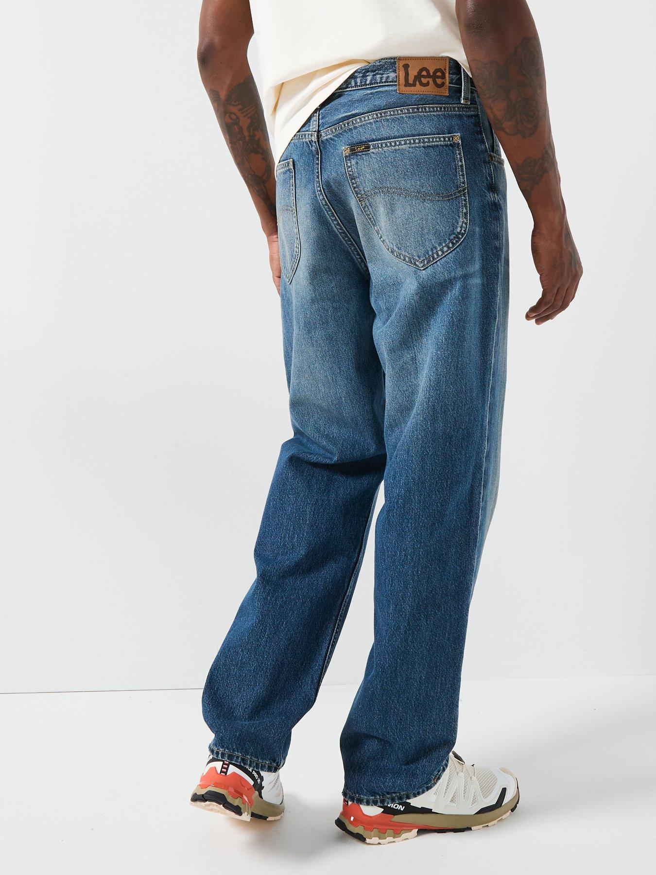 lee-asher-5-pocket-loose-straight-jean-dark-bluestillFront