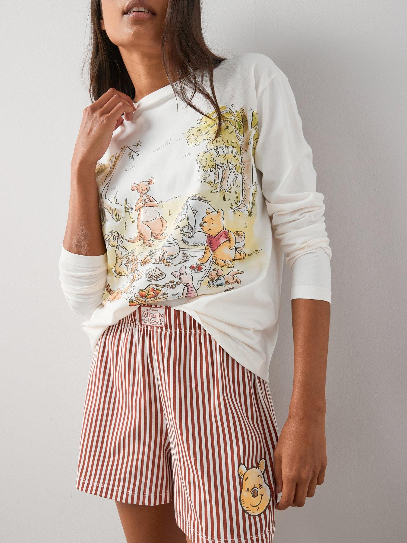Image 4 of 7 of The Very Collection Winnie Pooh Long Sleeve Short Set - Multi