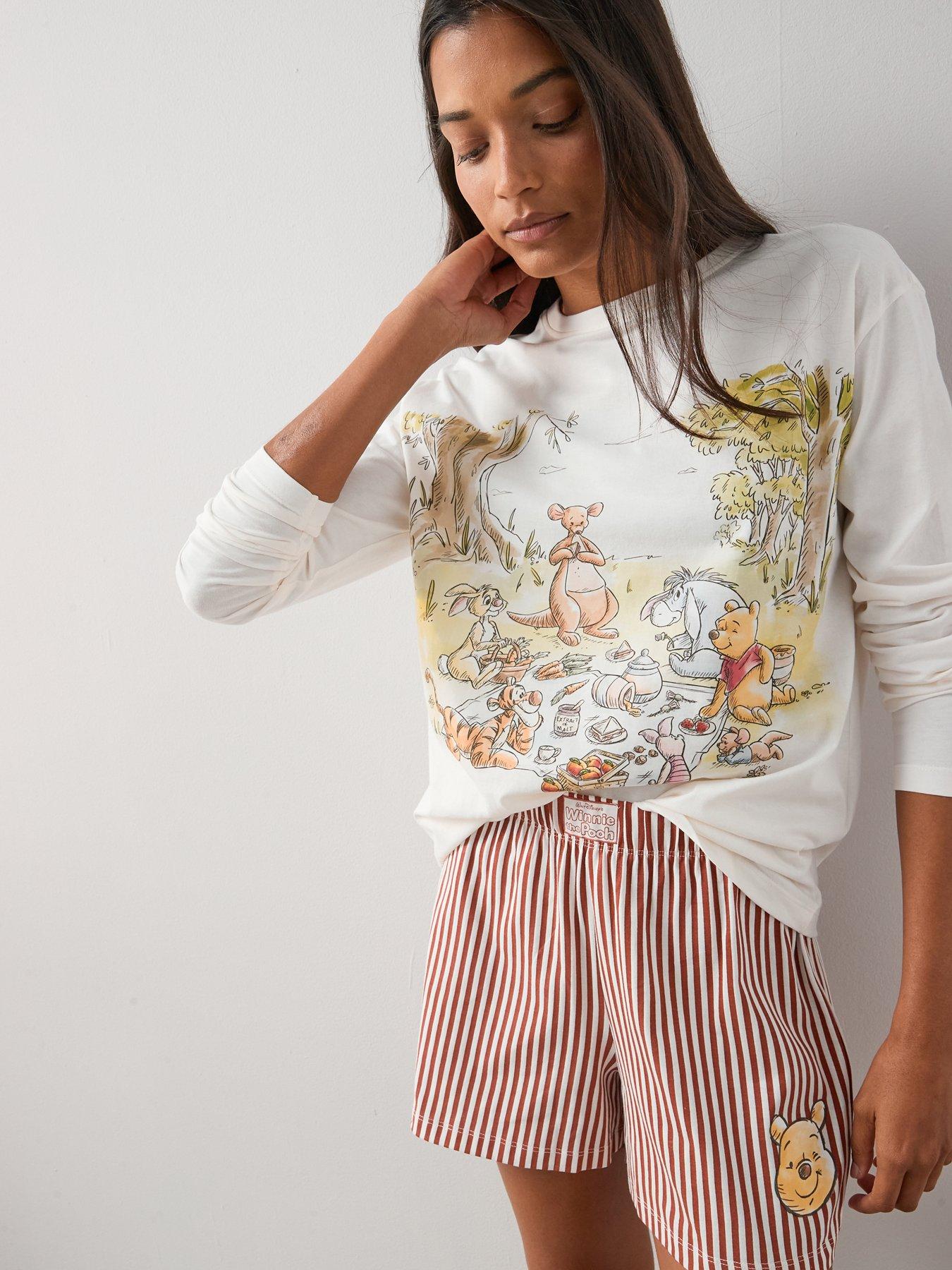Image 6 of 7 of The Very Collection Winnie Pooh Long Sleeve Short Set - Multi