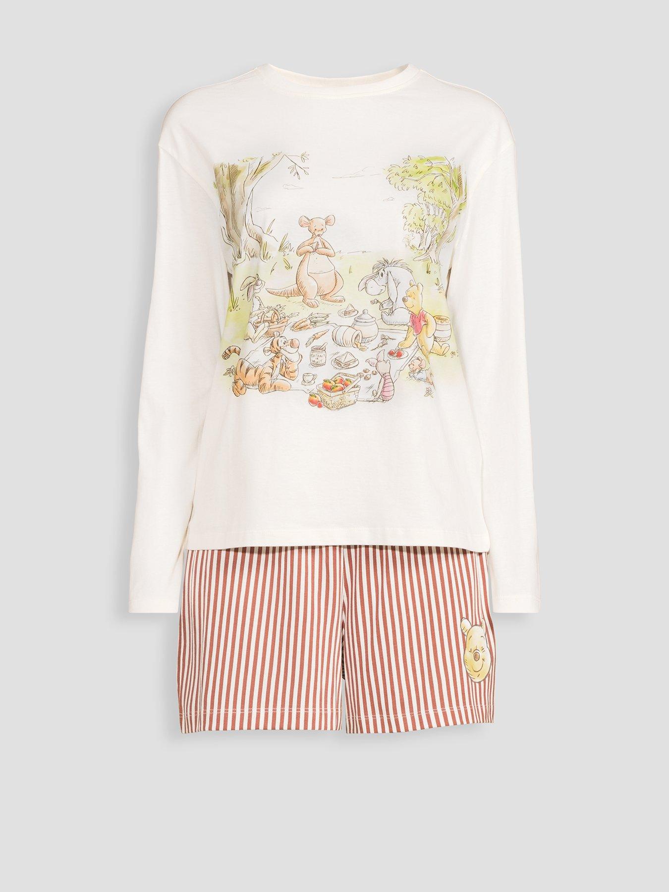 Image 7 of 7 of The Very Collection Winnie Pooh Long Sleeve Short Set - Multi