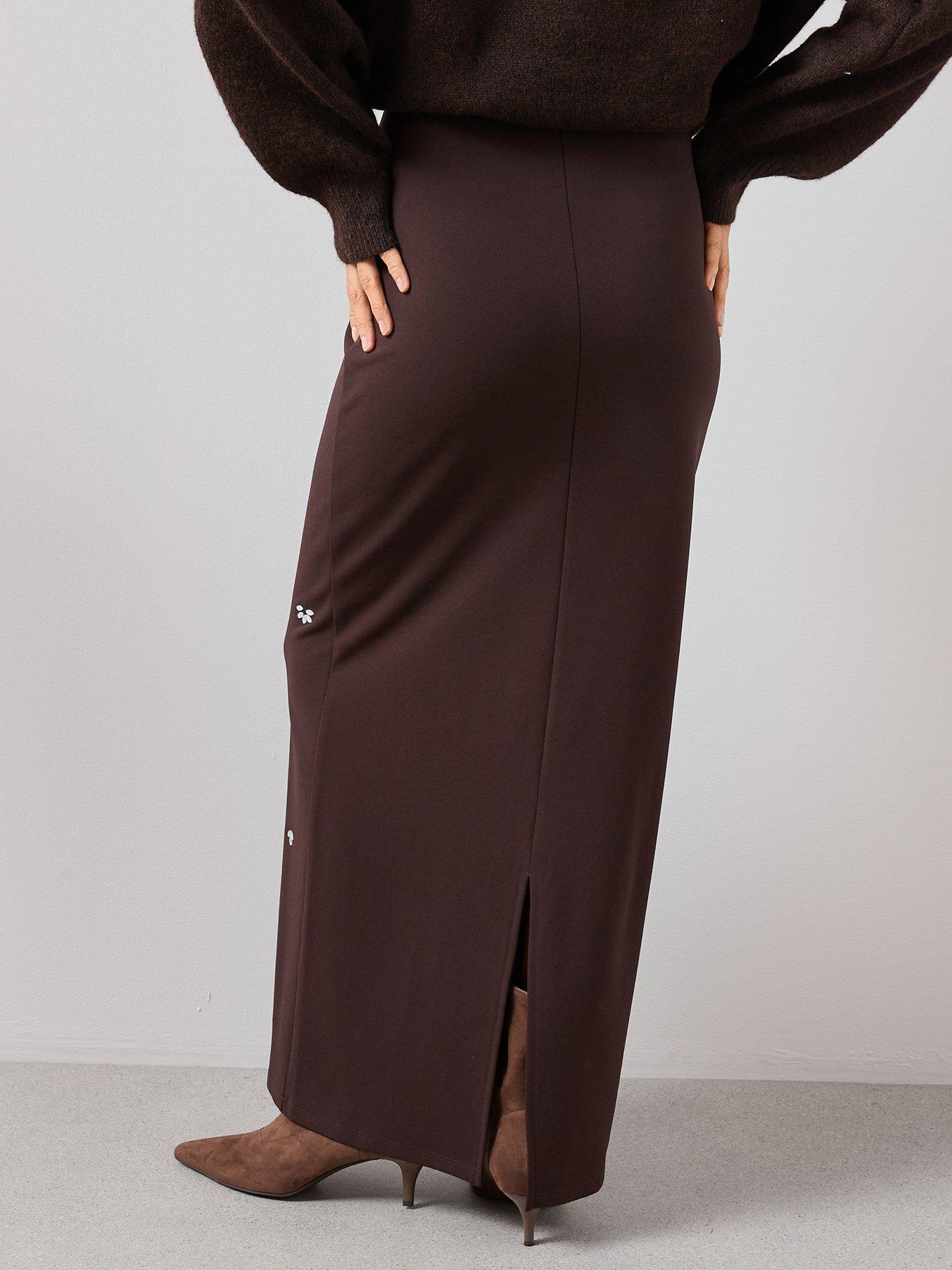 the-very-collection-embellished-maxi-skirt-co-ord-brownback