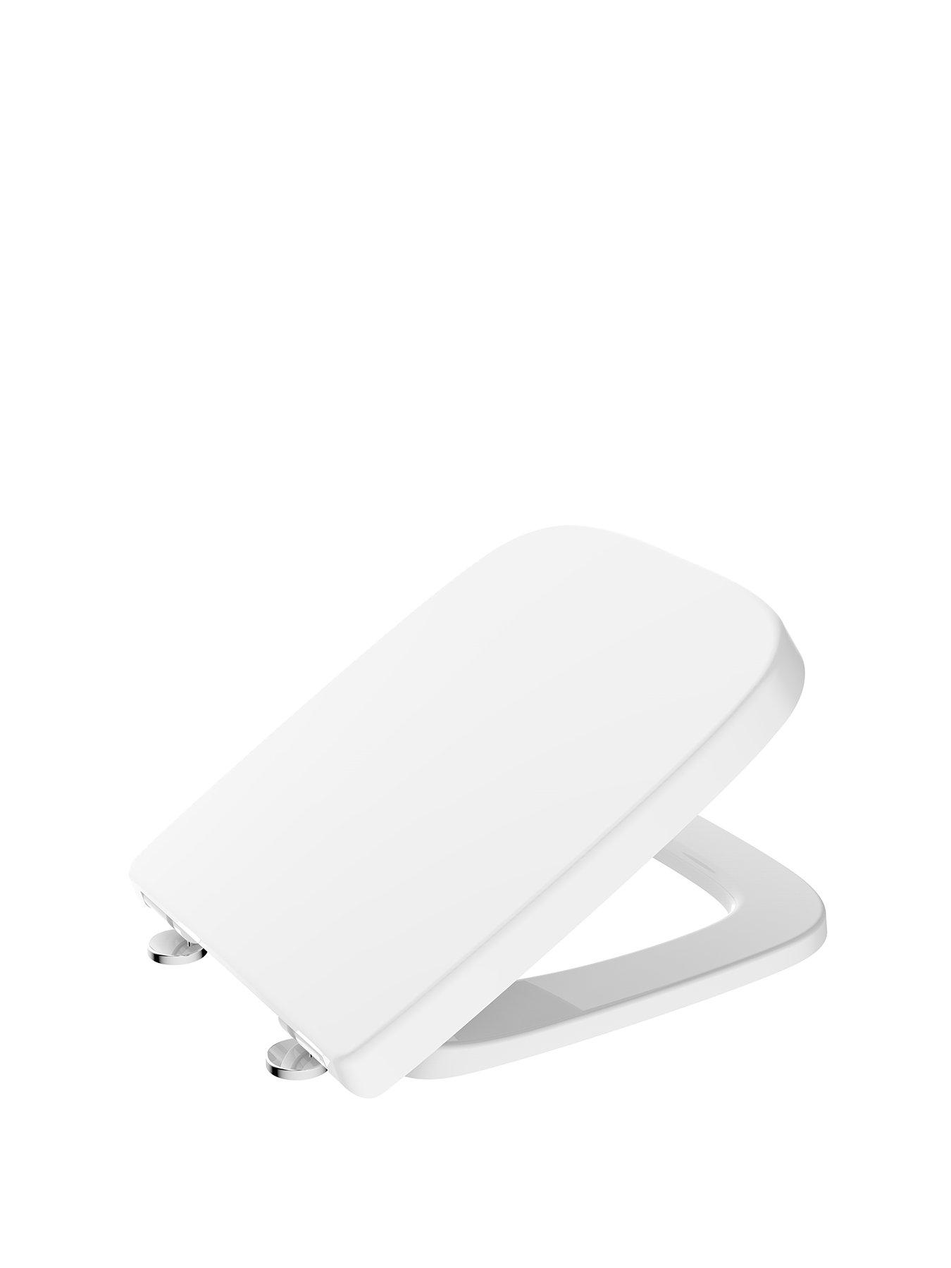 AQUALONA Aqualona Duroplast Square Toilet Seat - White