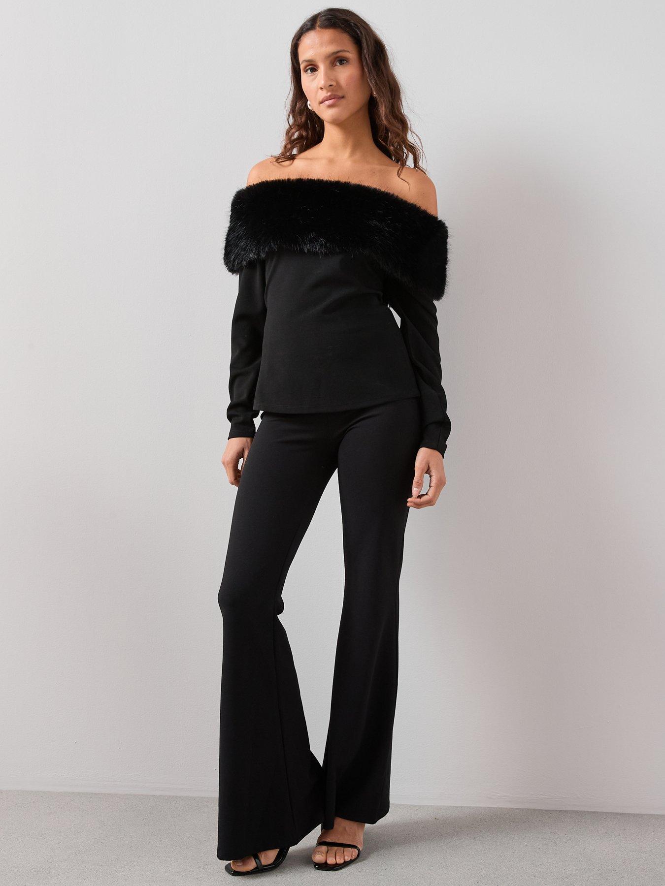 the-very-collection-flare-trousers-blackback