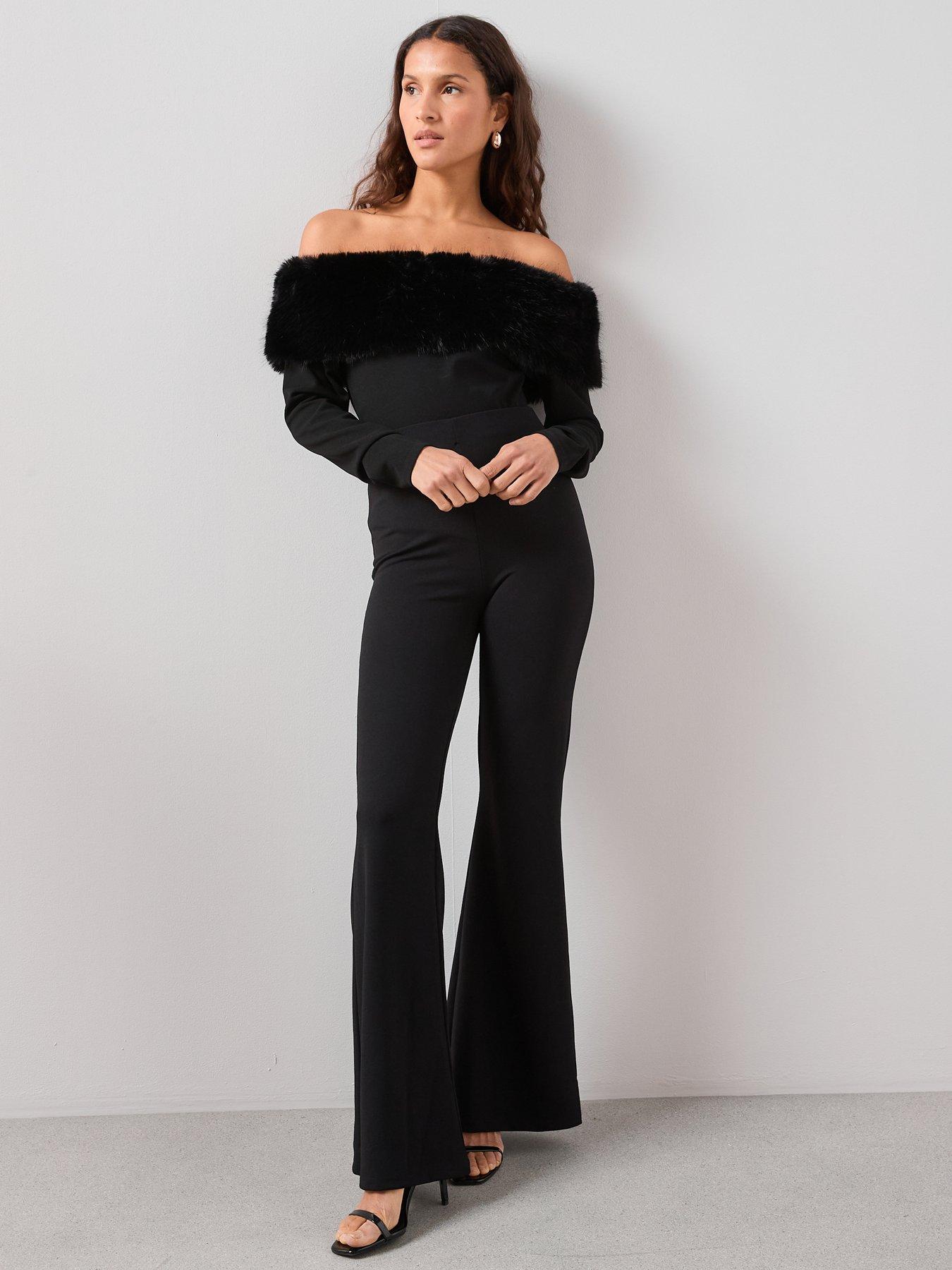 the-very-collection-flare-trousers-blackdetail