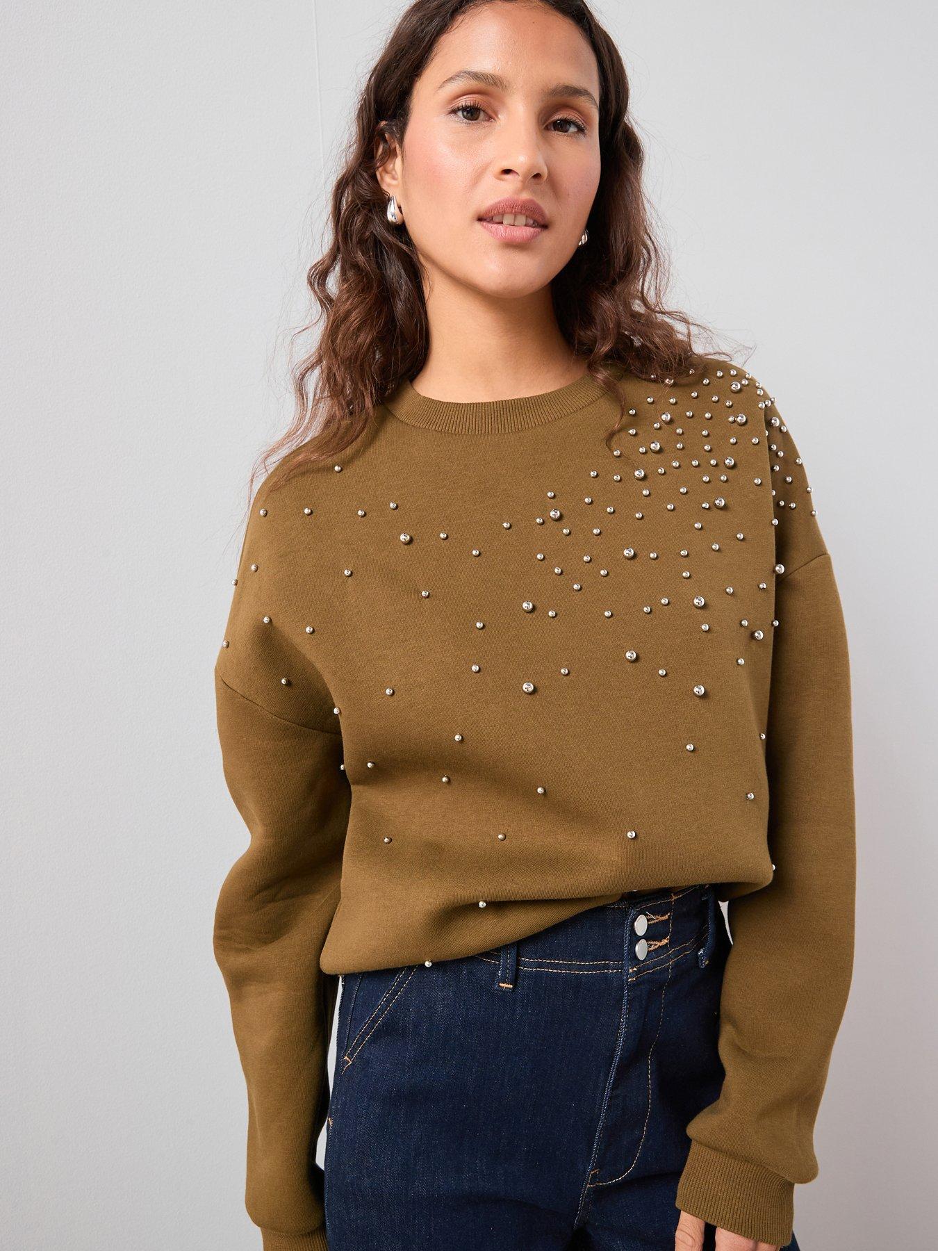 the-very-collection-stud-detail-oversized-sweatshirt-oliveback