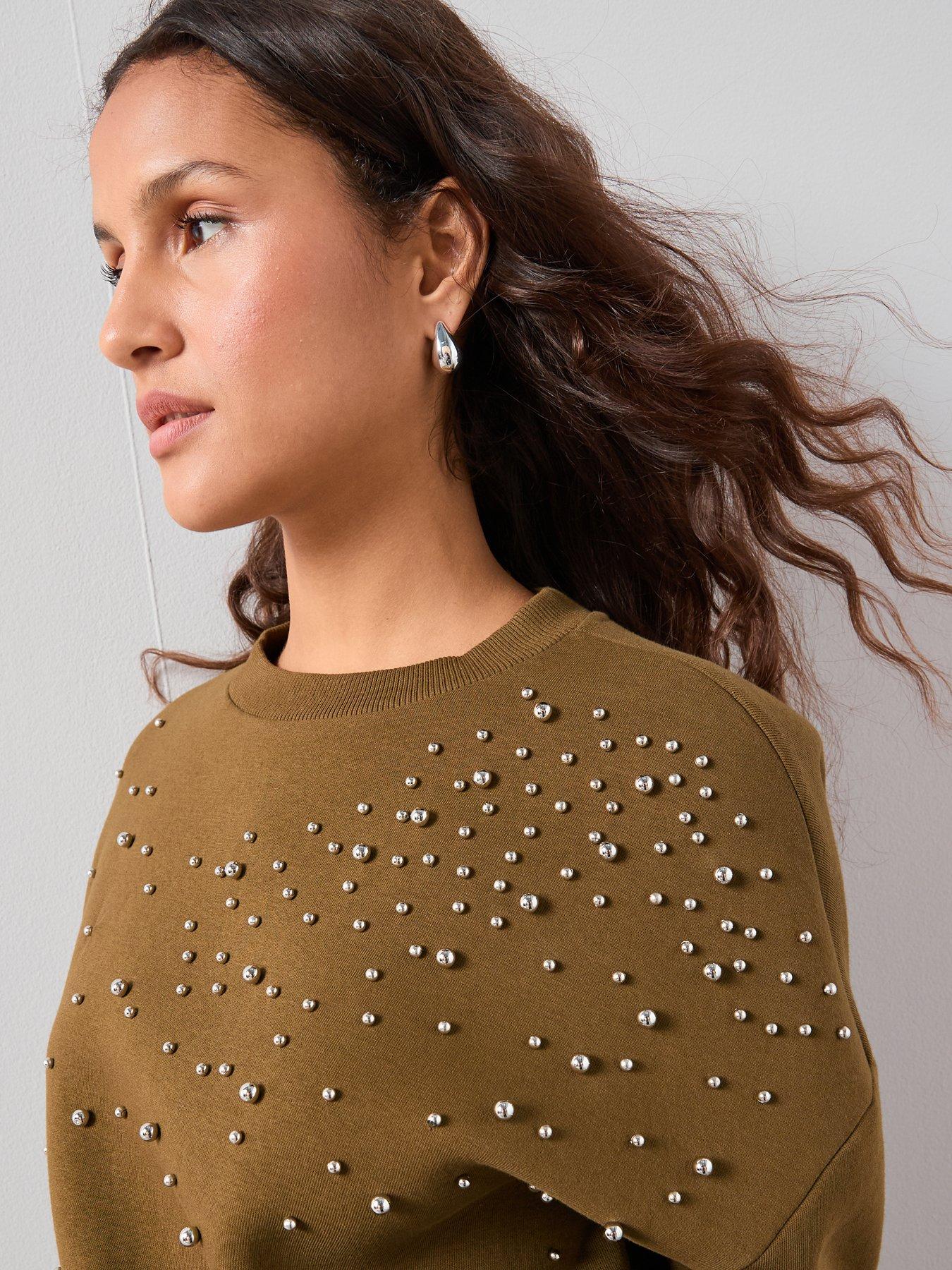 the-very-collection-stud-detail-oversized-sweatshirt-oliveoutfit