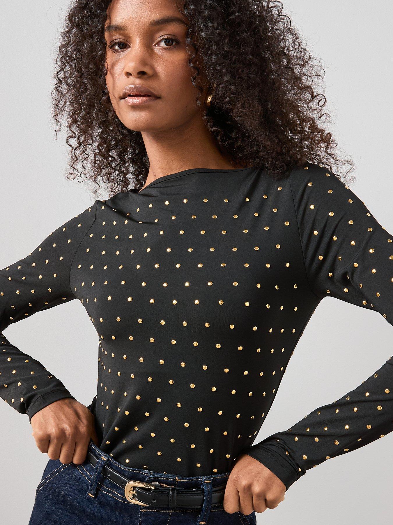 the-very-collection-stud-embellished-slash-neck-top-blackdetail
