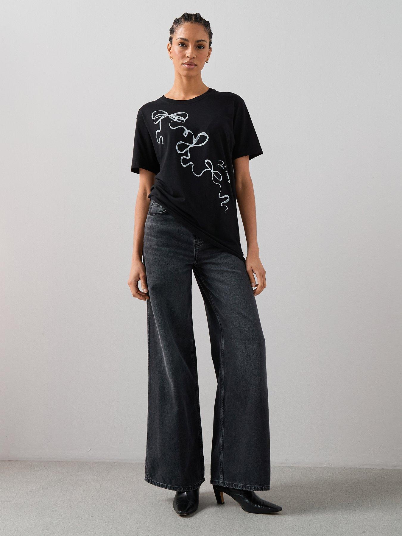 the-very-collection-bow-oversized-graphic-t-shirt-multioutfit