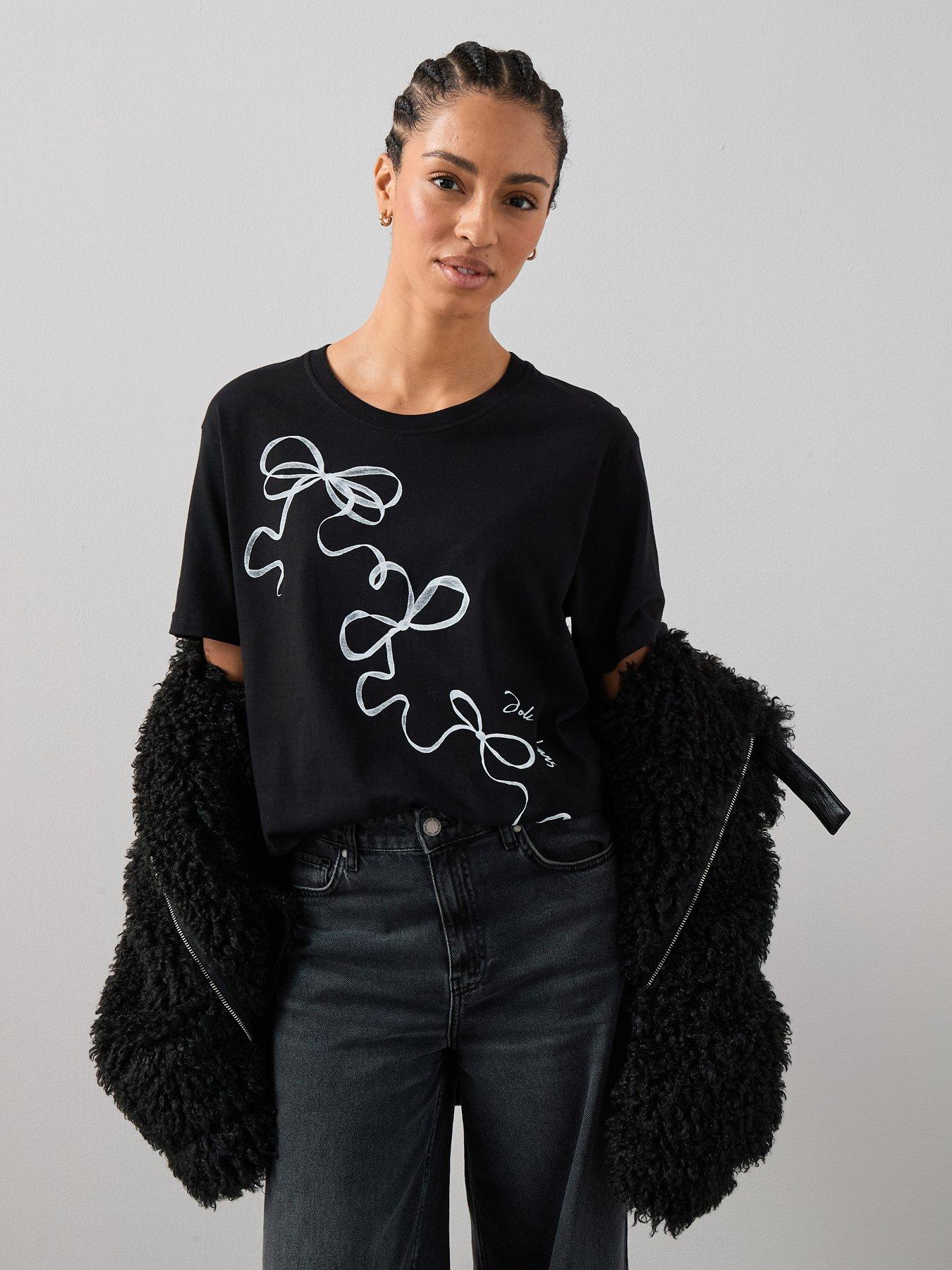 the-very-collection-bow-oversized-graphic-t-shirt-multidetail