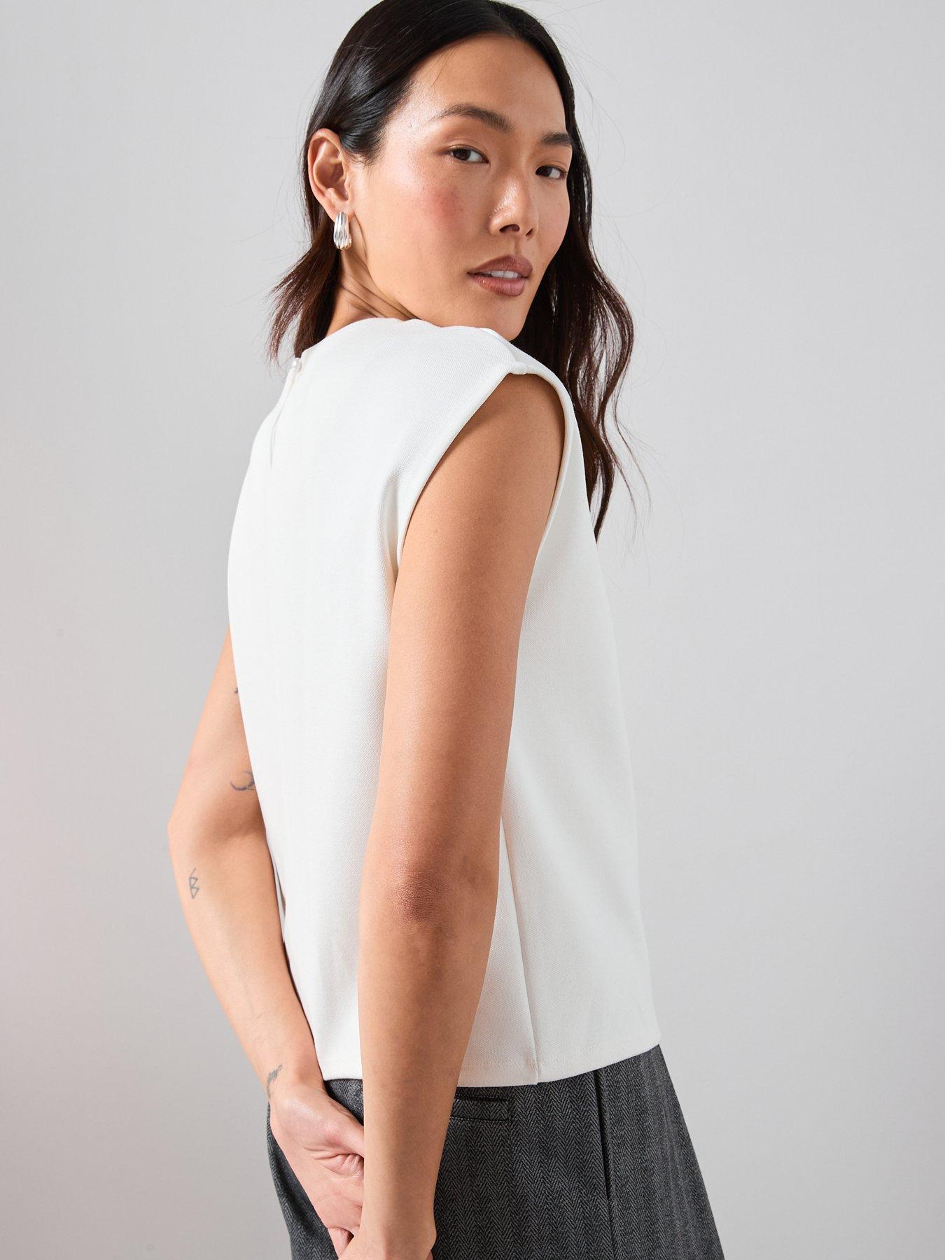 the-very-collection-embellished-high-neck-top-creamstillFront