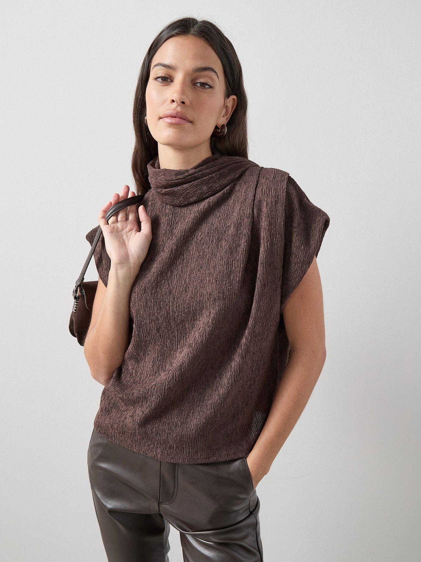 the-very-collection-scarf-detail-top-brown