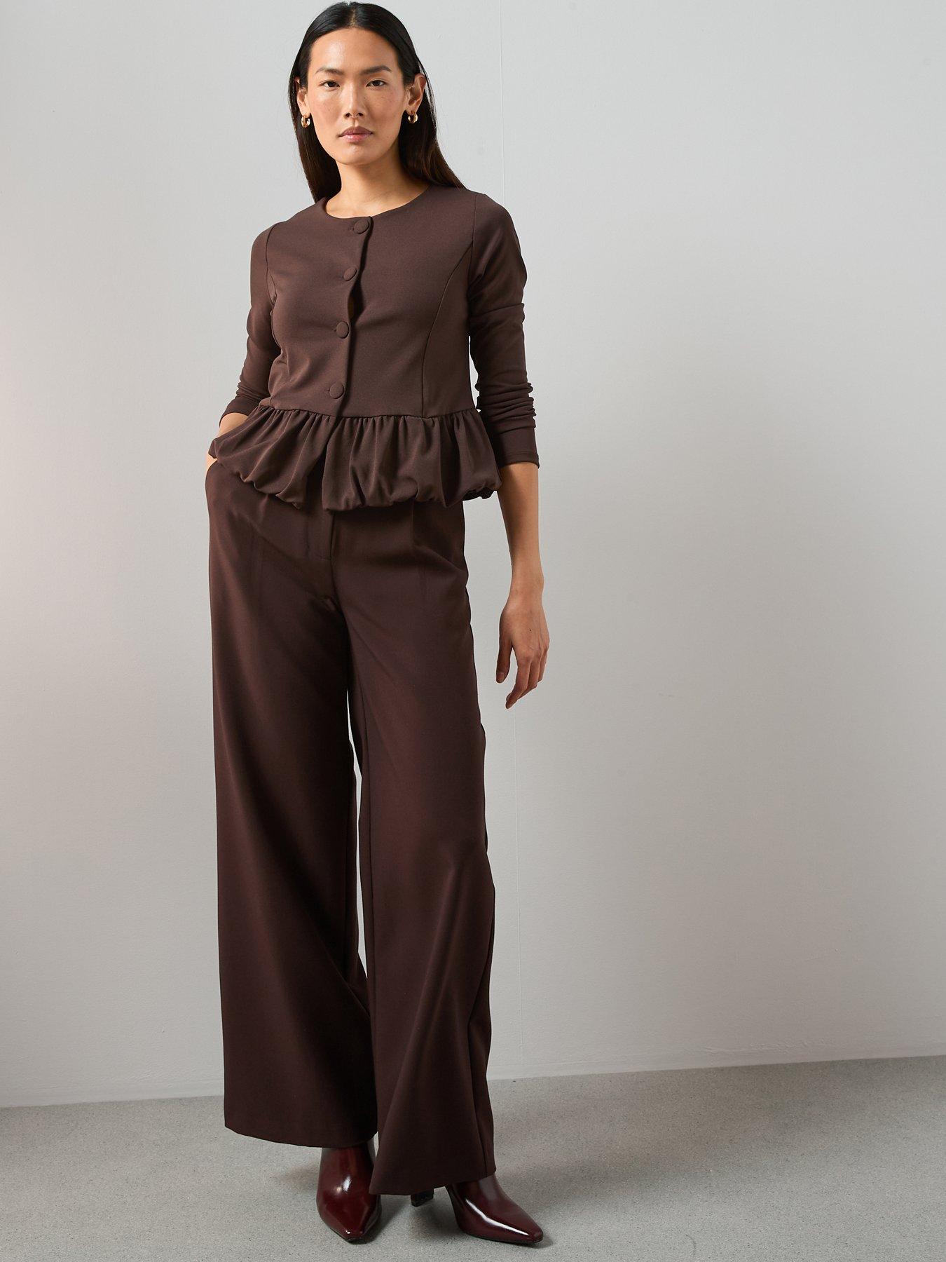 the-very-collection-peplum-button-up-top-brownback