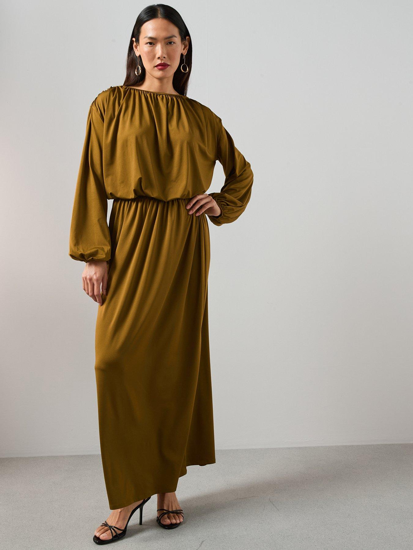 the-very-collection-volume-jersey-maxi-skirt-co-ordnbsp--greenback