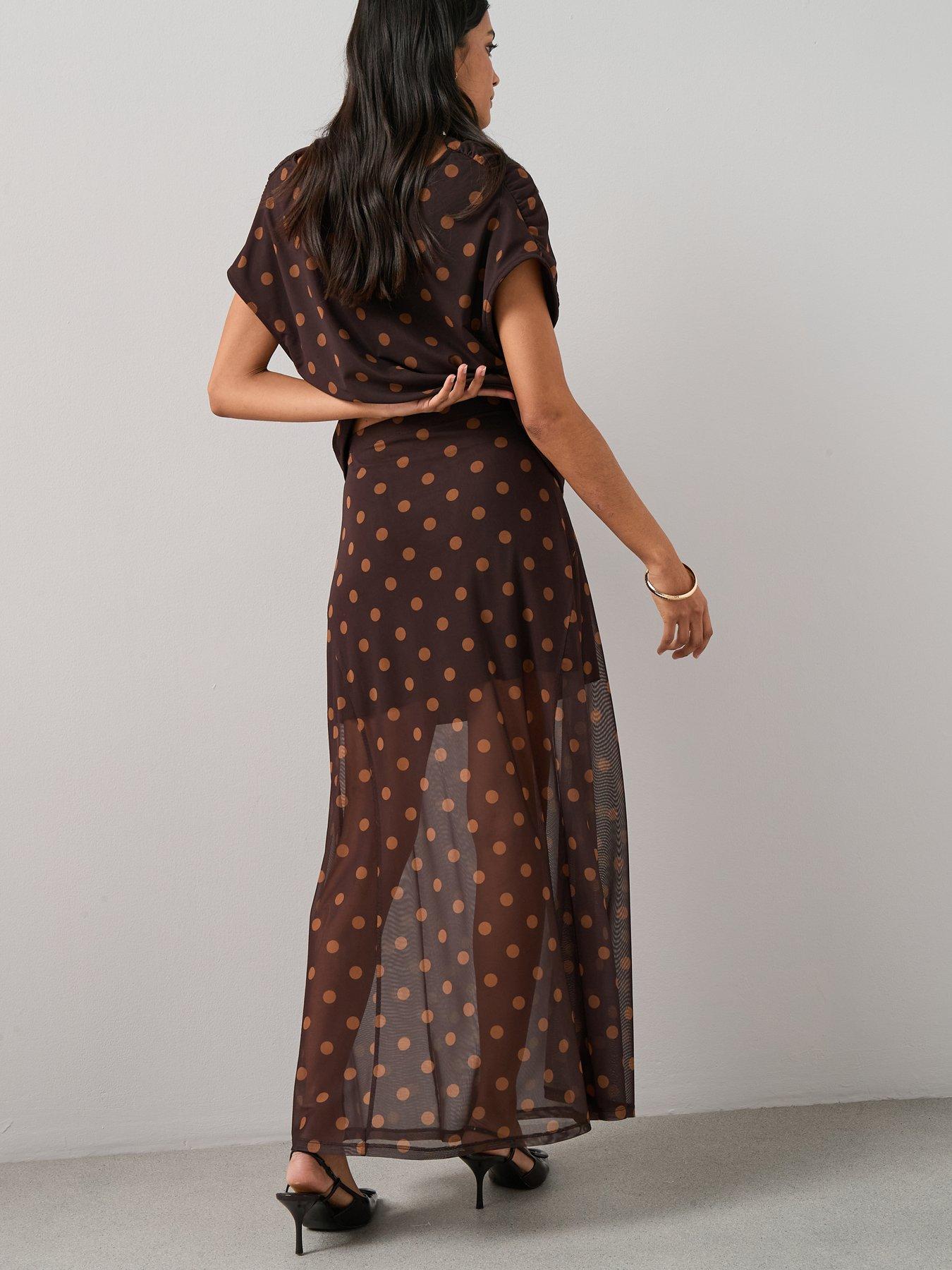 the-very-collection-polka-dot-midaxi-skirt-co-ordnbsp-multioutfit