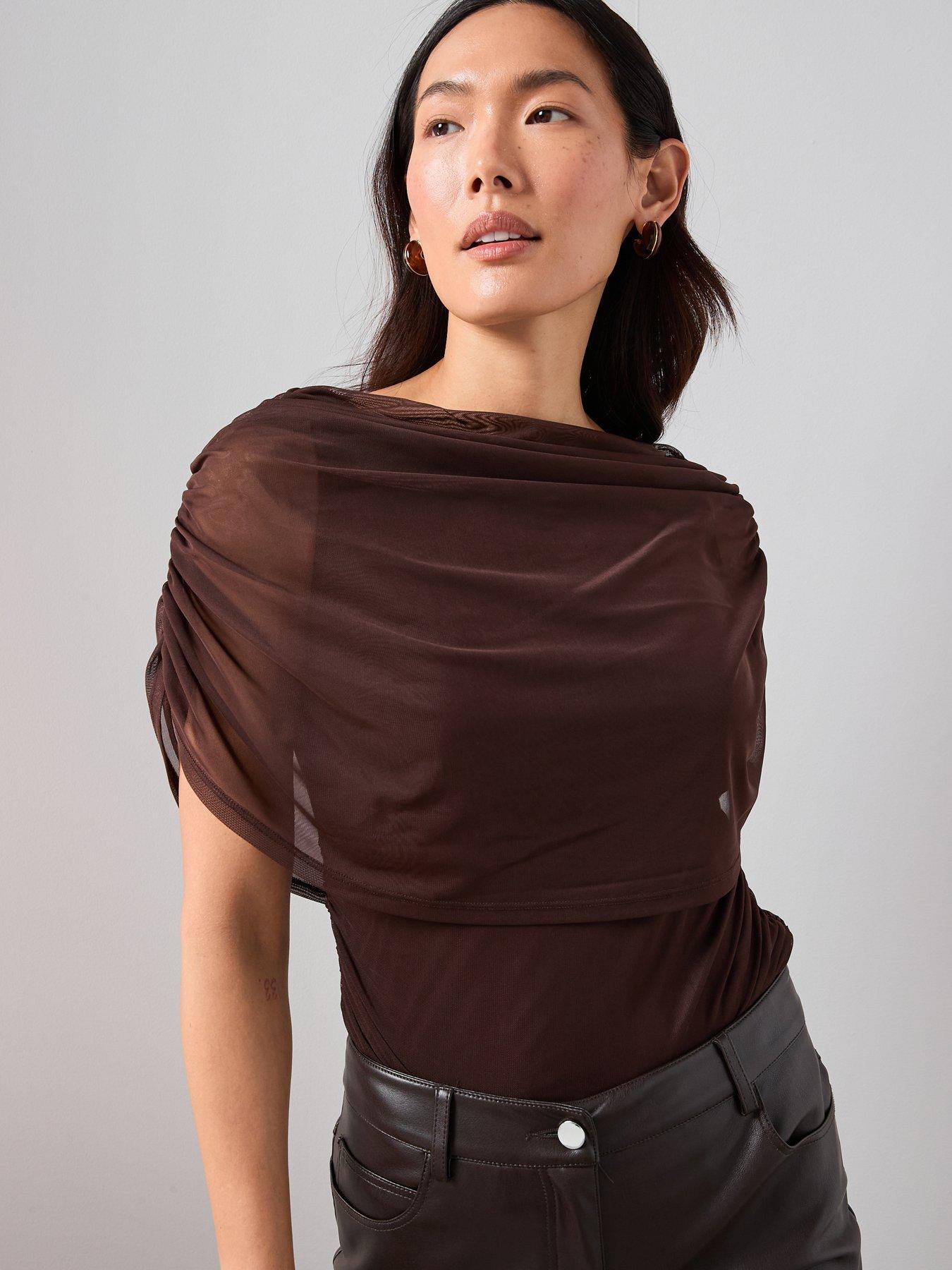 the-very-collection-cape-top-browndetail