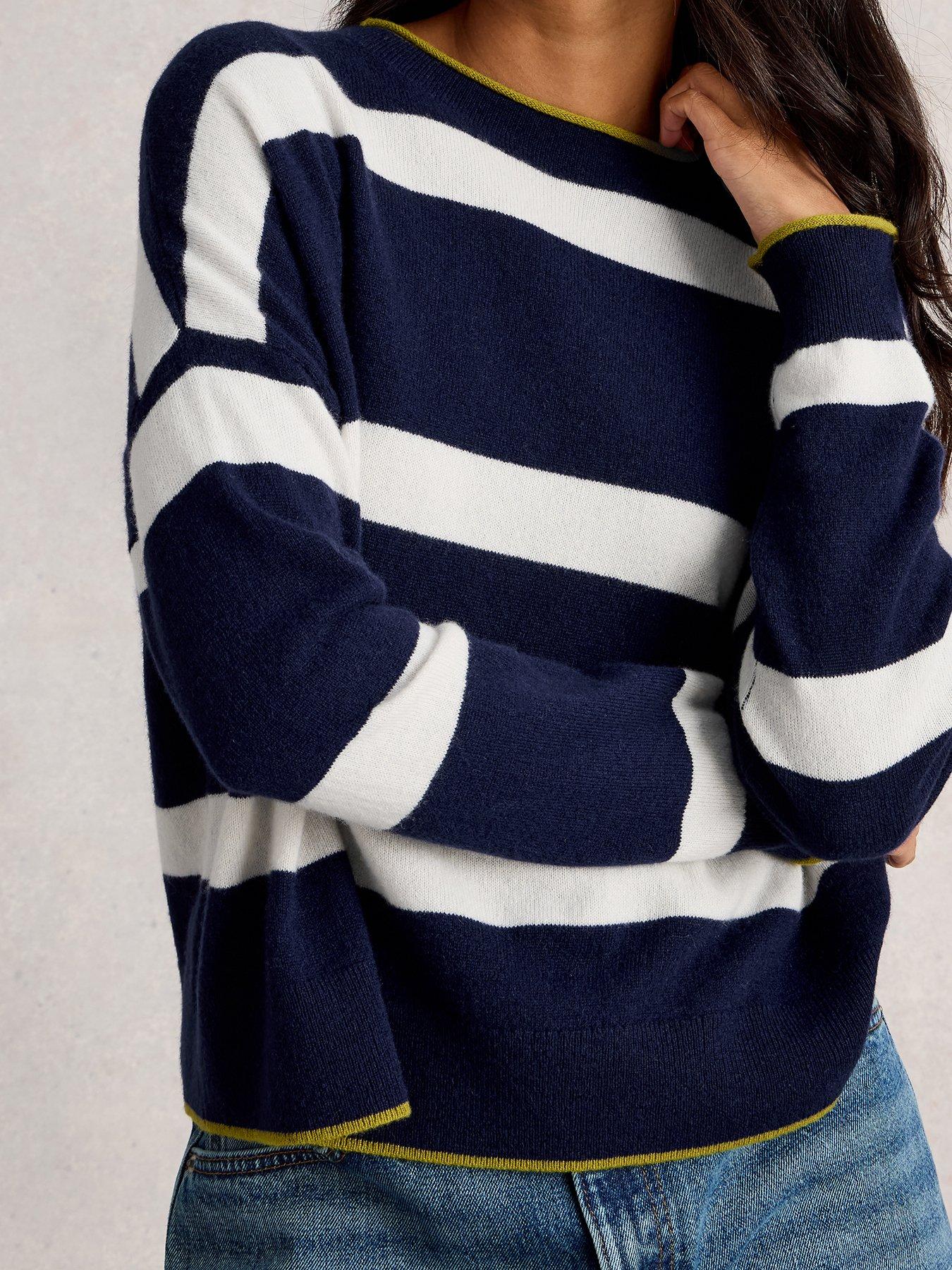 white-stuff-kitty-stripe-cashmere-jumper-blueoutfit