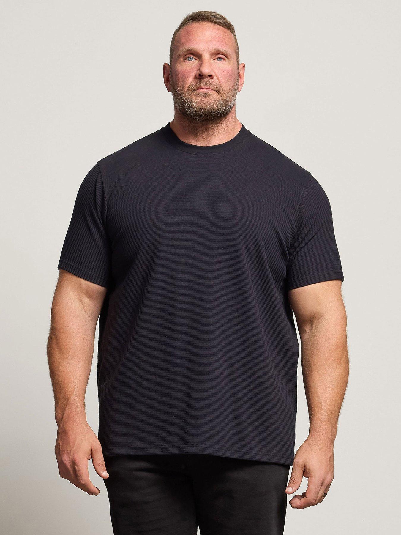 badrhino-ottoman-textured-t-shirt-navy