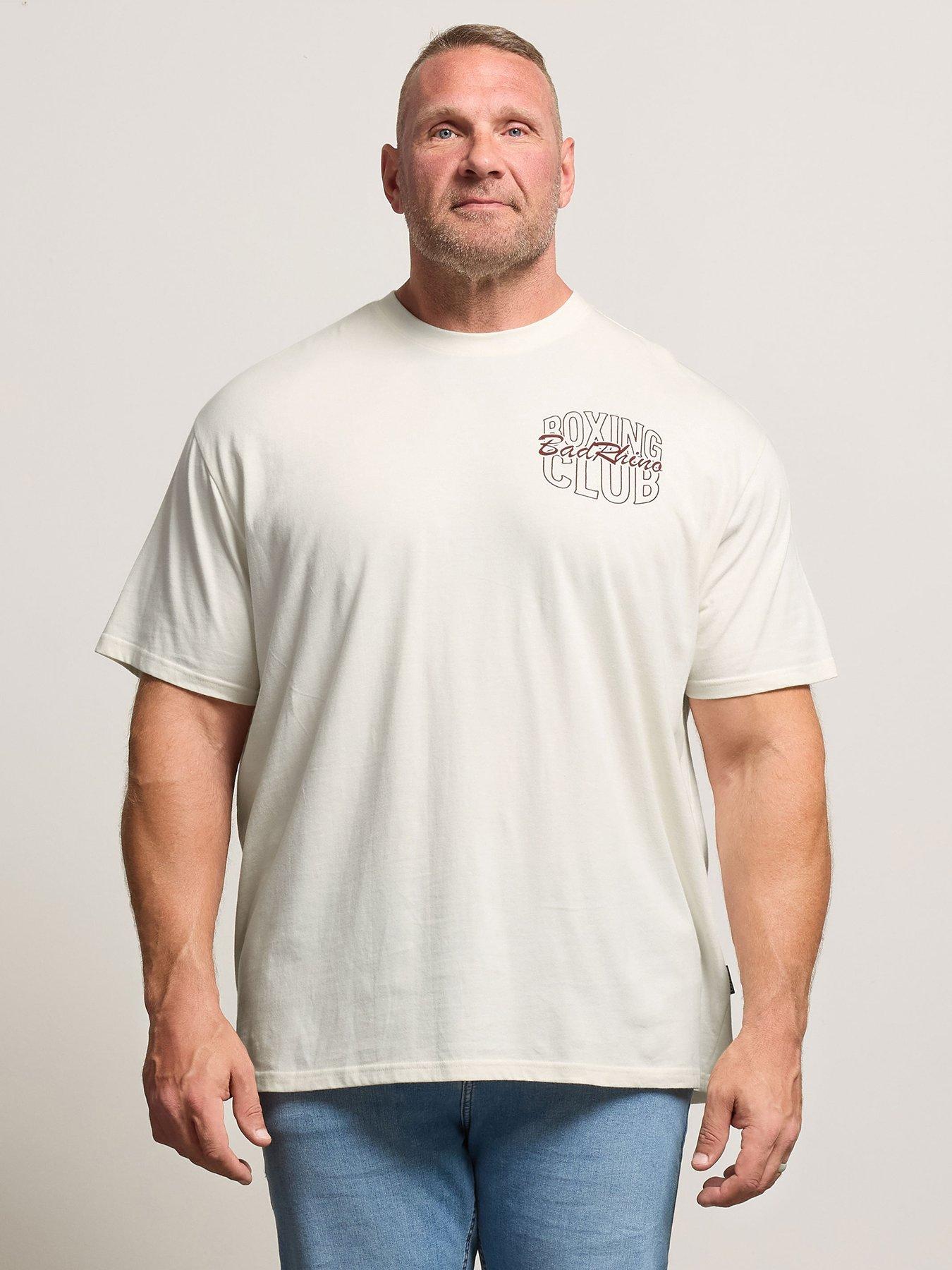 BadRhino Boxing Gloves Relaxed T-Shirt - White