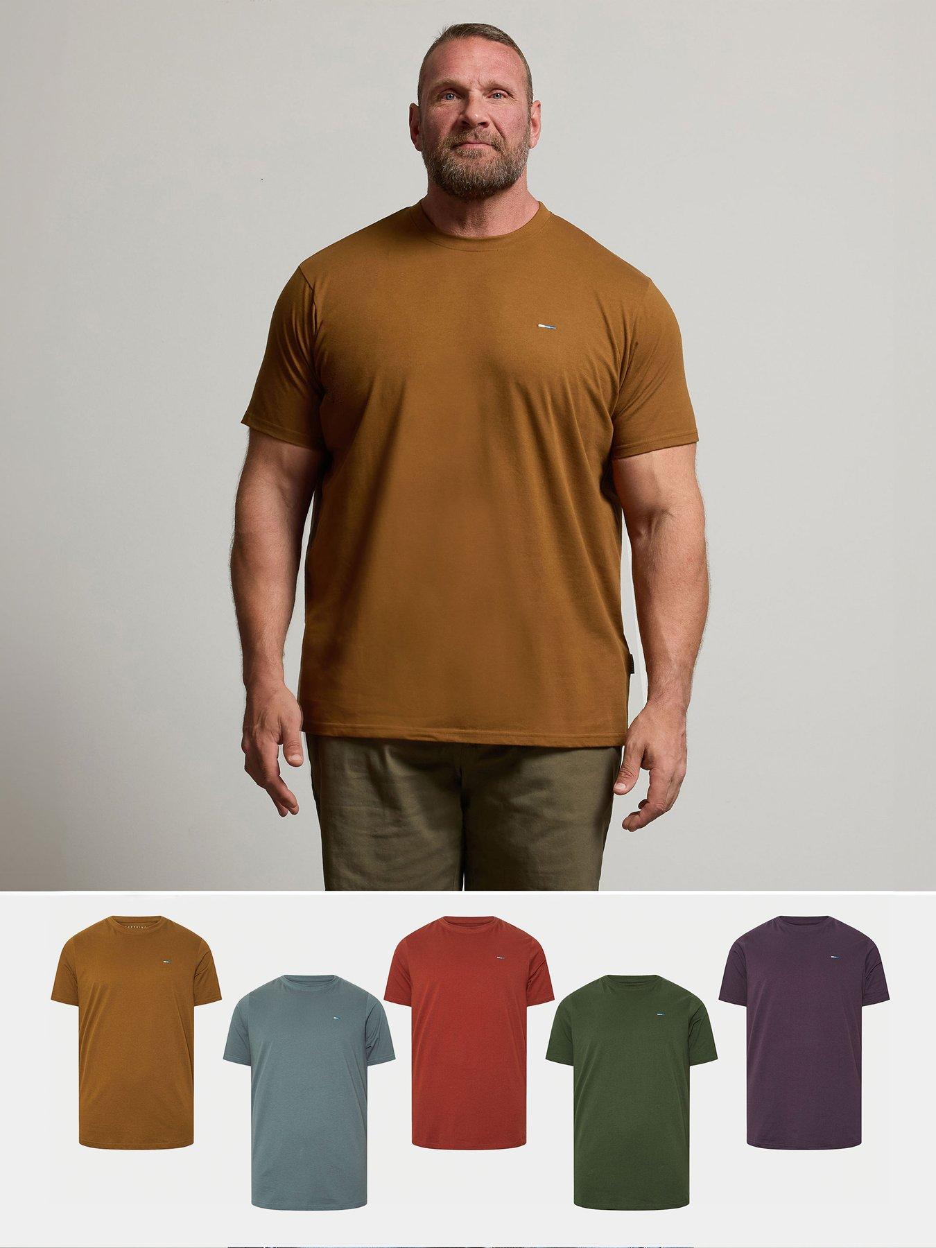 BadRhino 5 Pack Basic T-Shirt - Multi