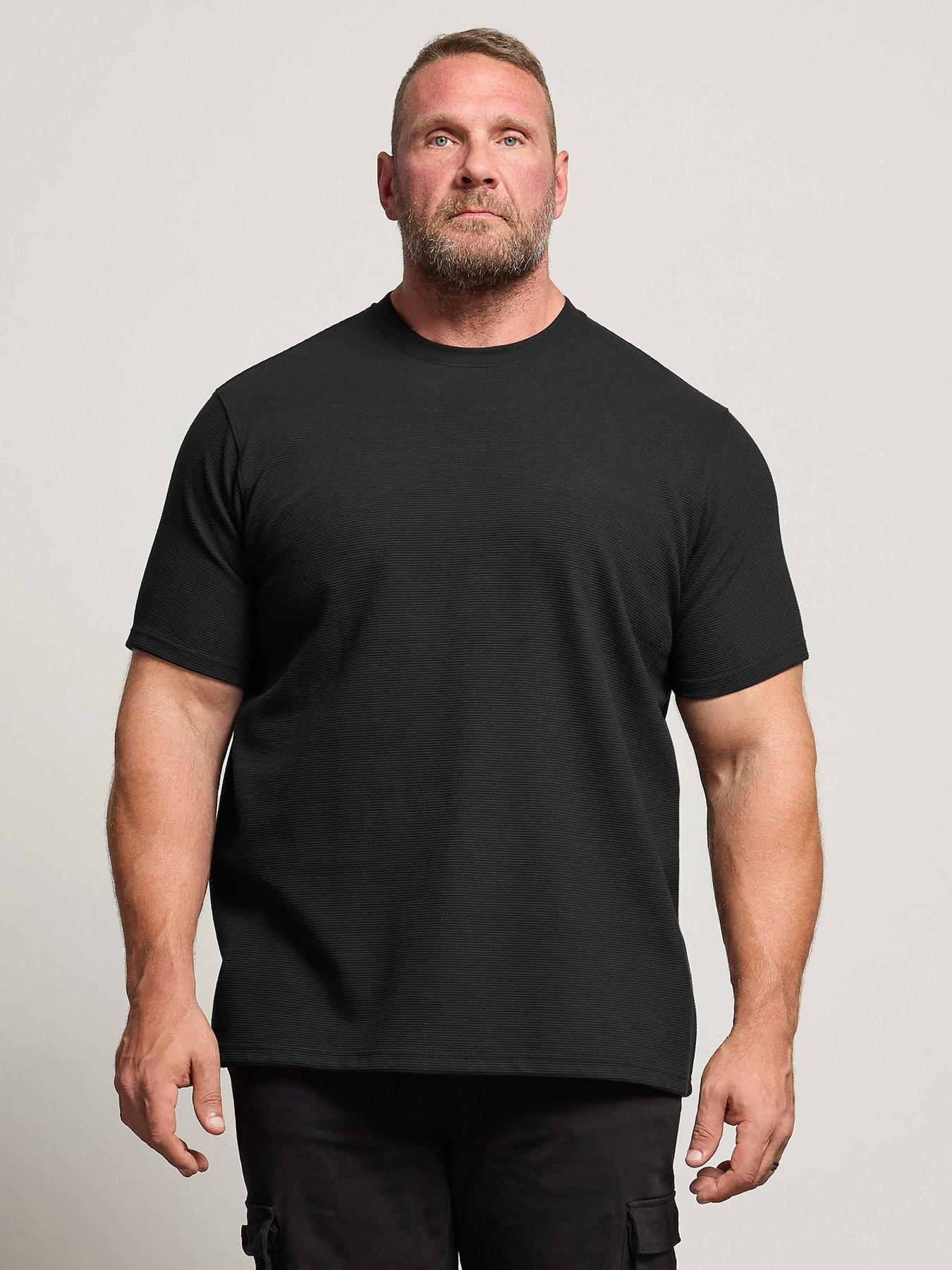 BadRhino Ottoman Ribbed T-Shirt - Black