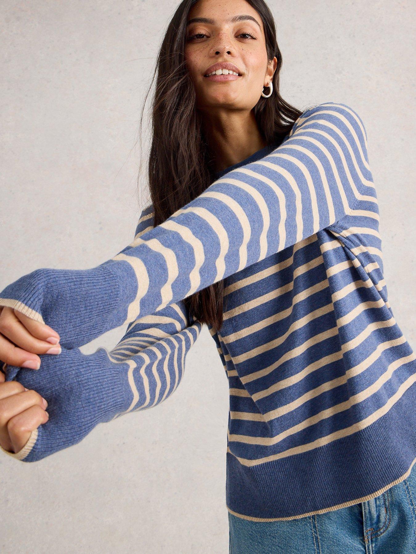 White Stuff Katie Stripe Jumper - Blue