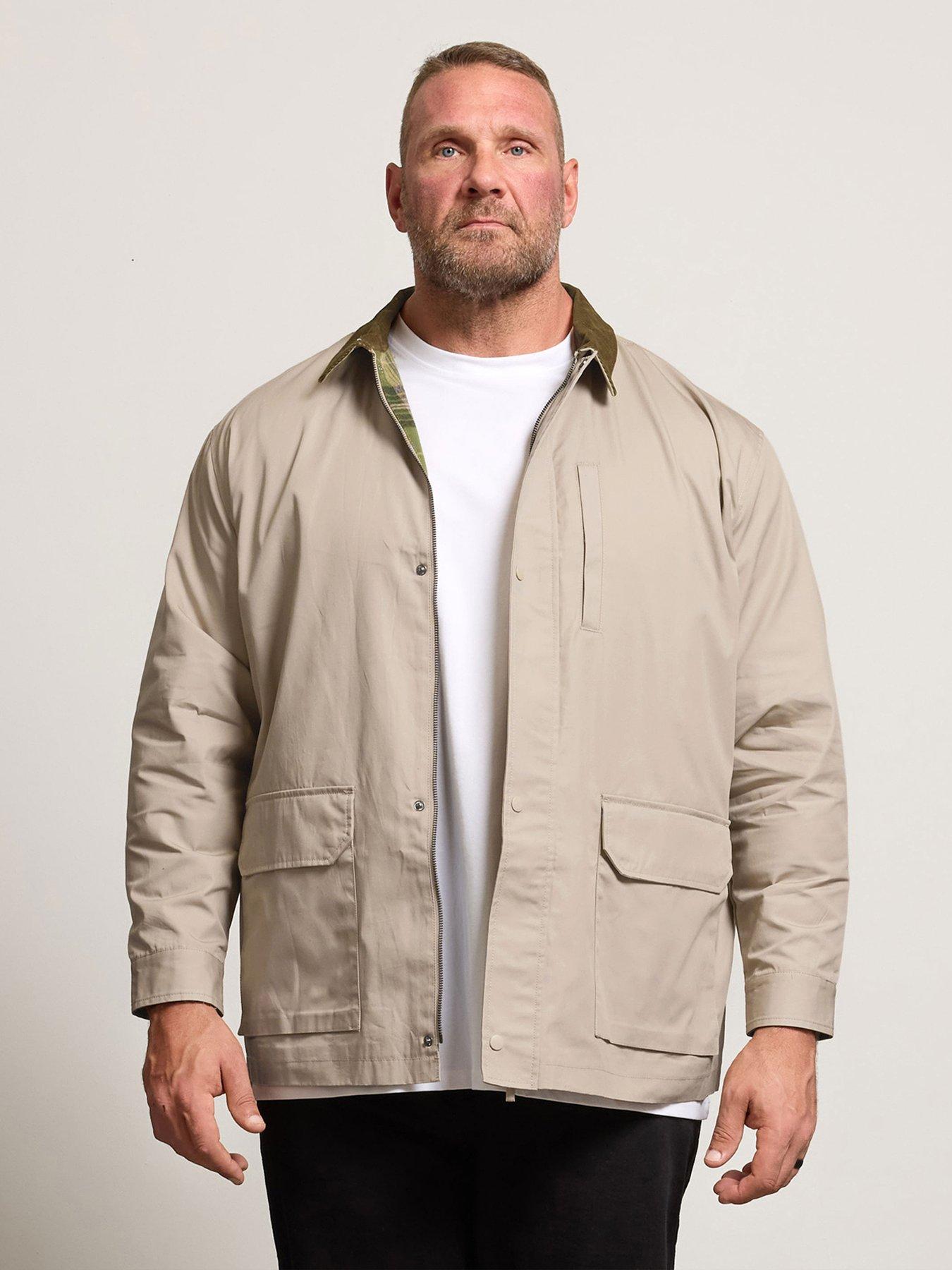 BadRhino Natural Check Lined Jacket - Beige