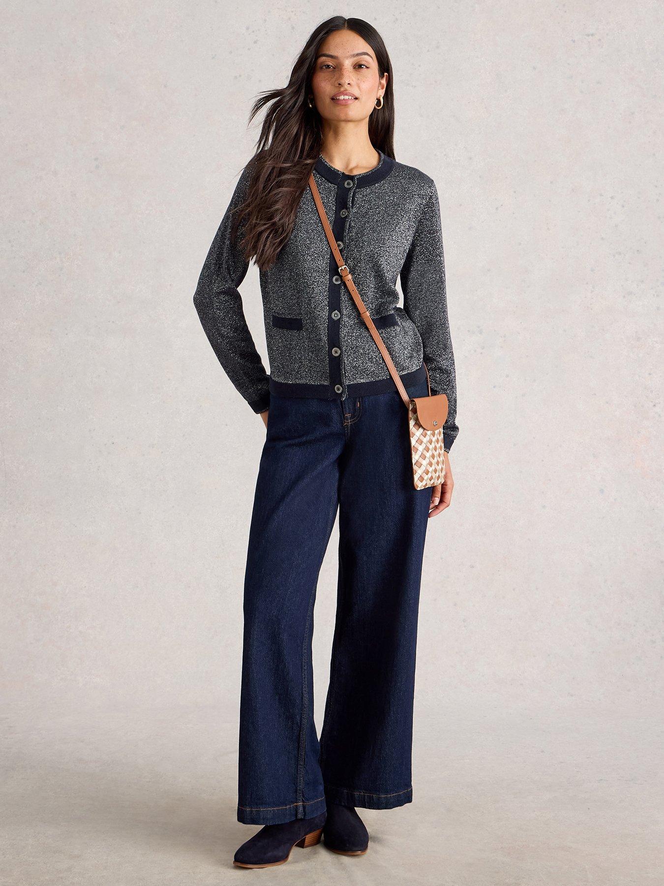 White Stuff Charlotte Sparkle Cardigan - Blue