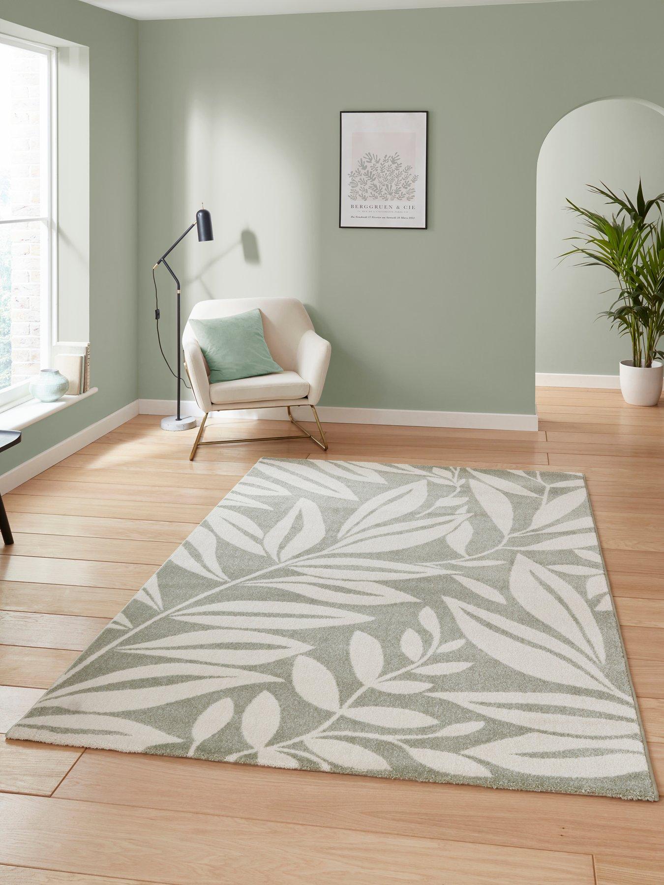 Catherine Lansfield Cl - Sorrel Leaves Sage Green - 080 X 150