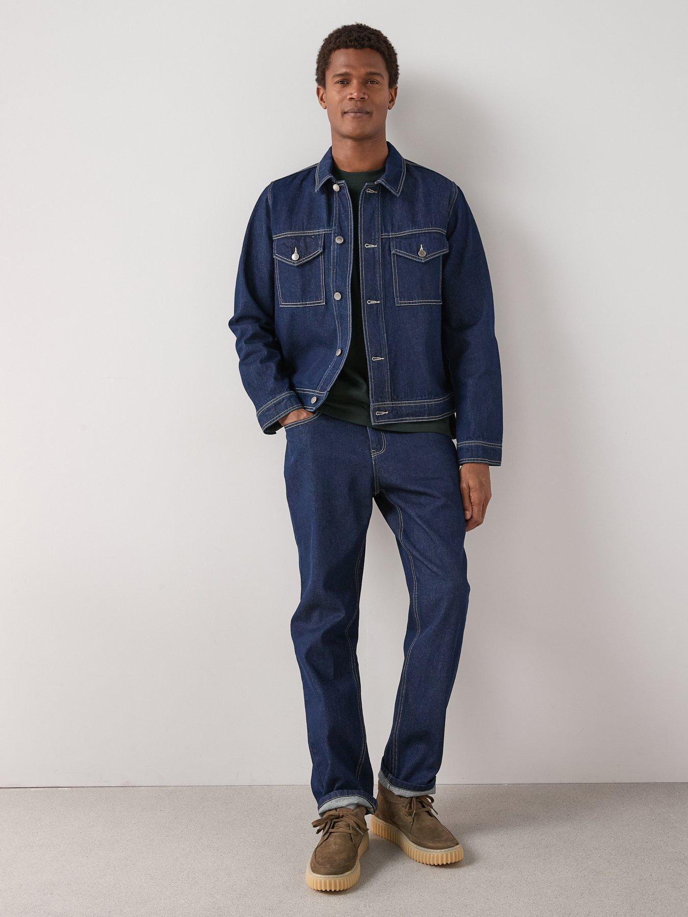 Image 3 of 7 of The Very Collection Straight Fit Denim Jeans - Indigo