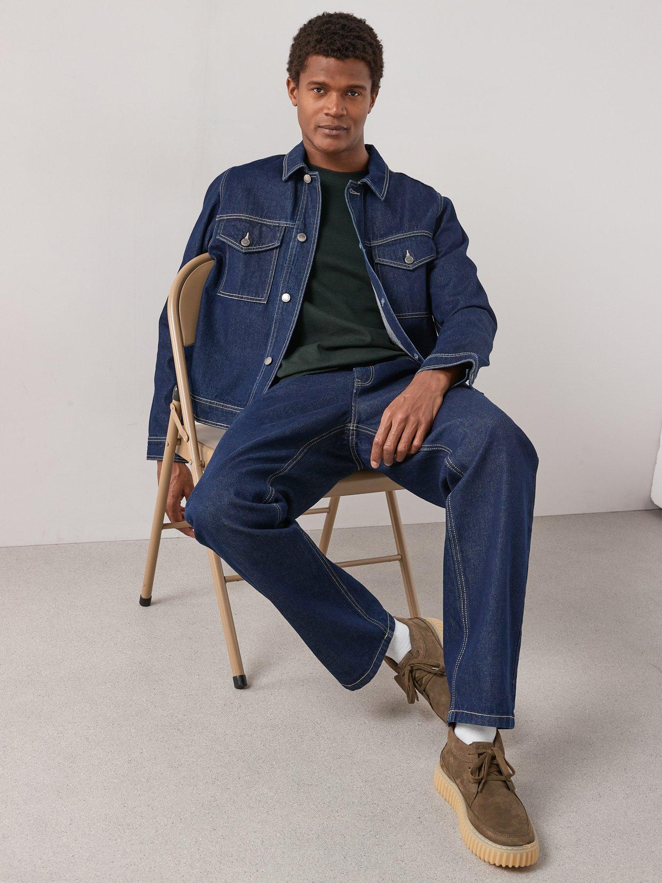 Image 6 of 7 of The Very Collection Straight Fit Denim Jeans - Indigo