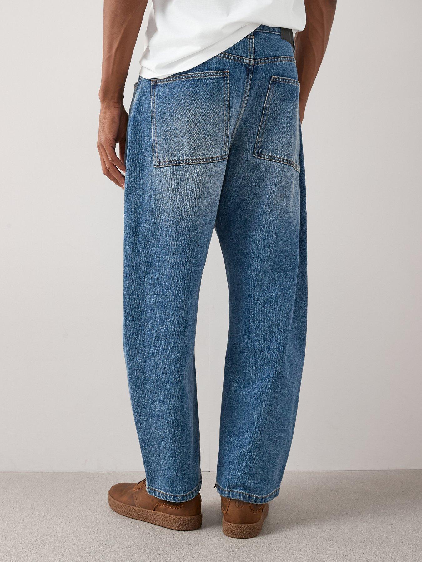 Image 2 of 7 of The Very Collection Classic Barrel Fit Denim Jeans - Blue Wash