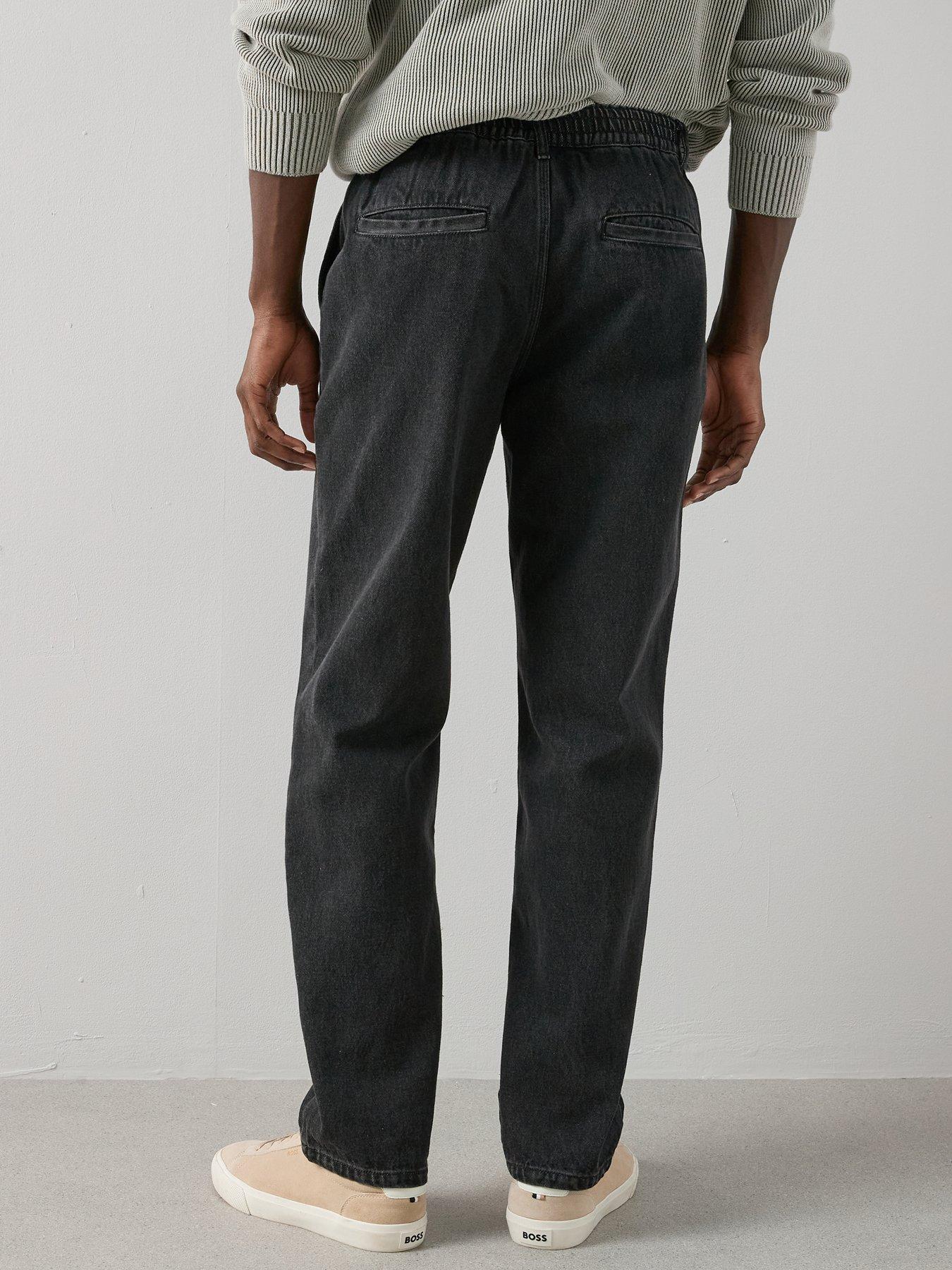 the-very-collection-elasticated-waist-tapered-leg-jeans-blackstillFront