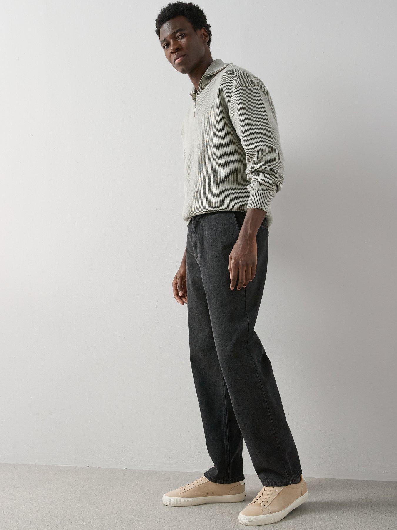 the-very-collection-elasticated-waist-tapered-leg-jeans-blackback