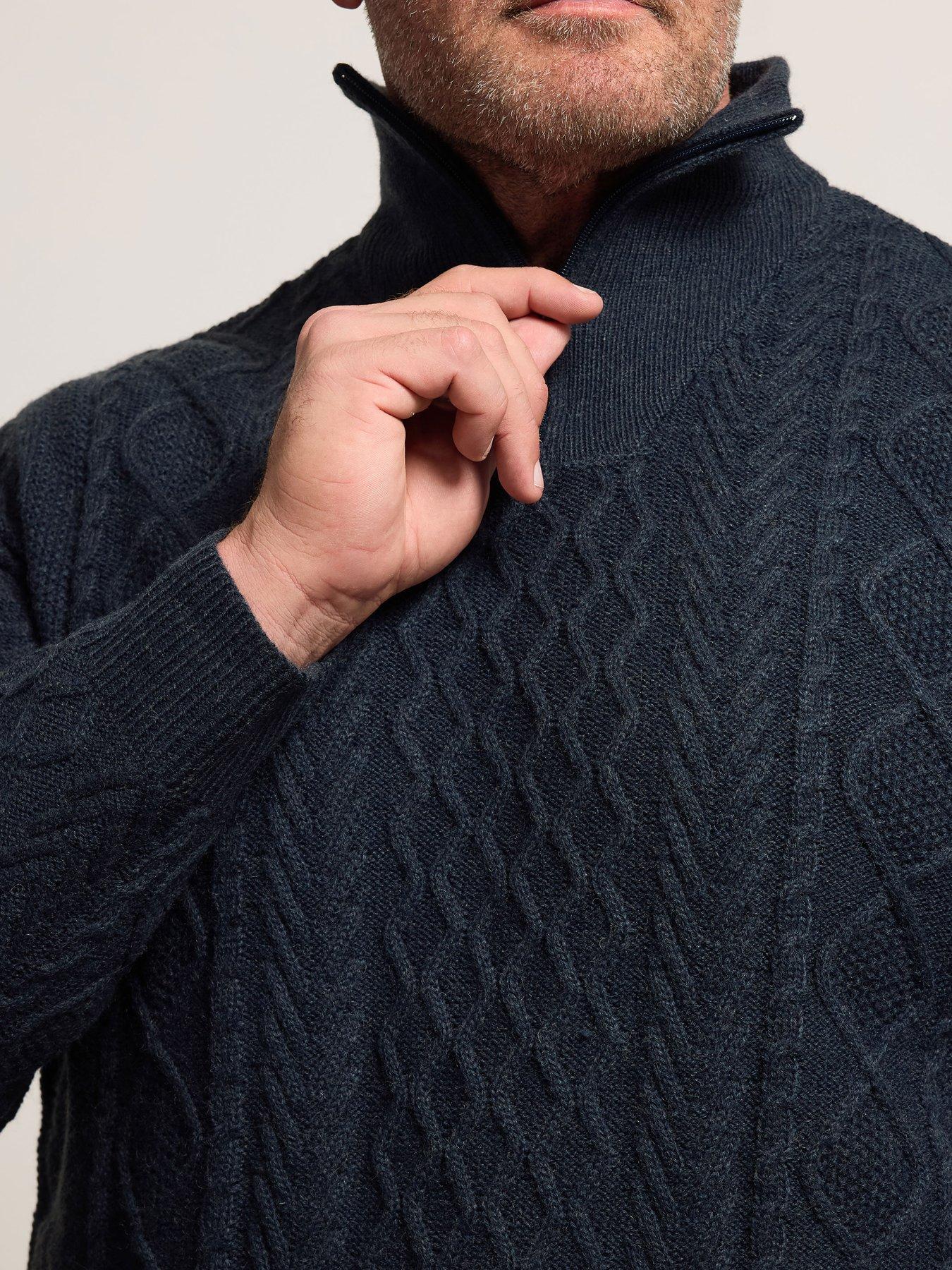 badrhino-cable-half-zip-knitted-jumper-navyoutfit