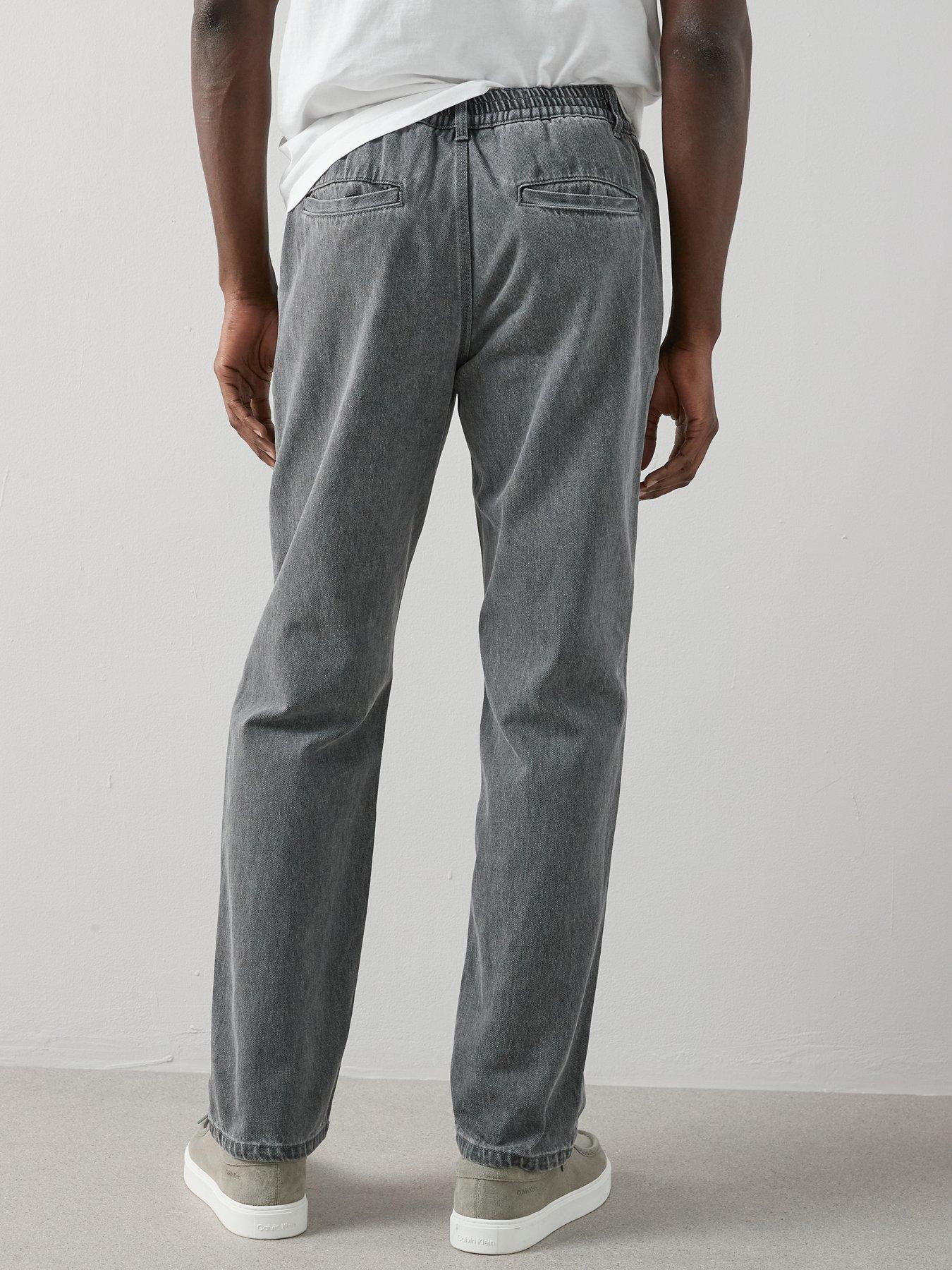 the-very-collection-elasticated-waist-tapered-leg-jeans-greystillFront
