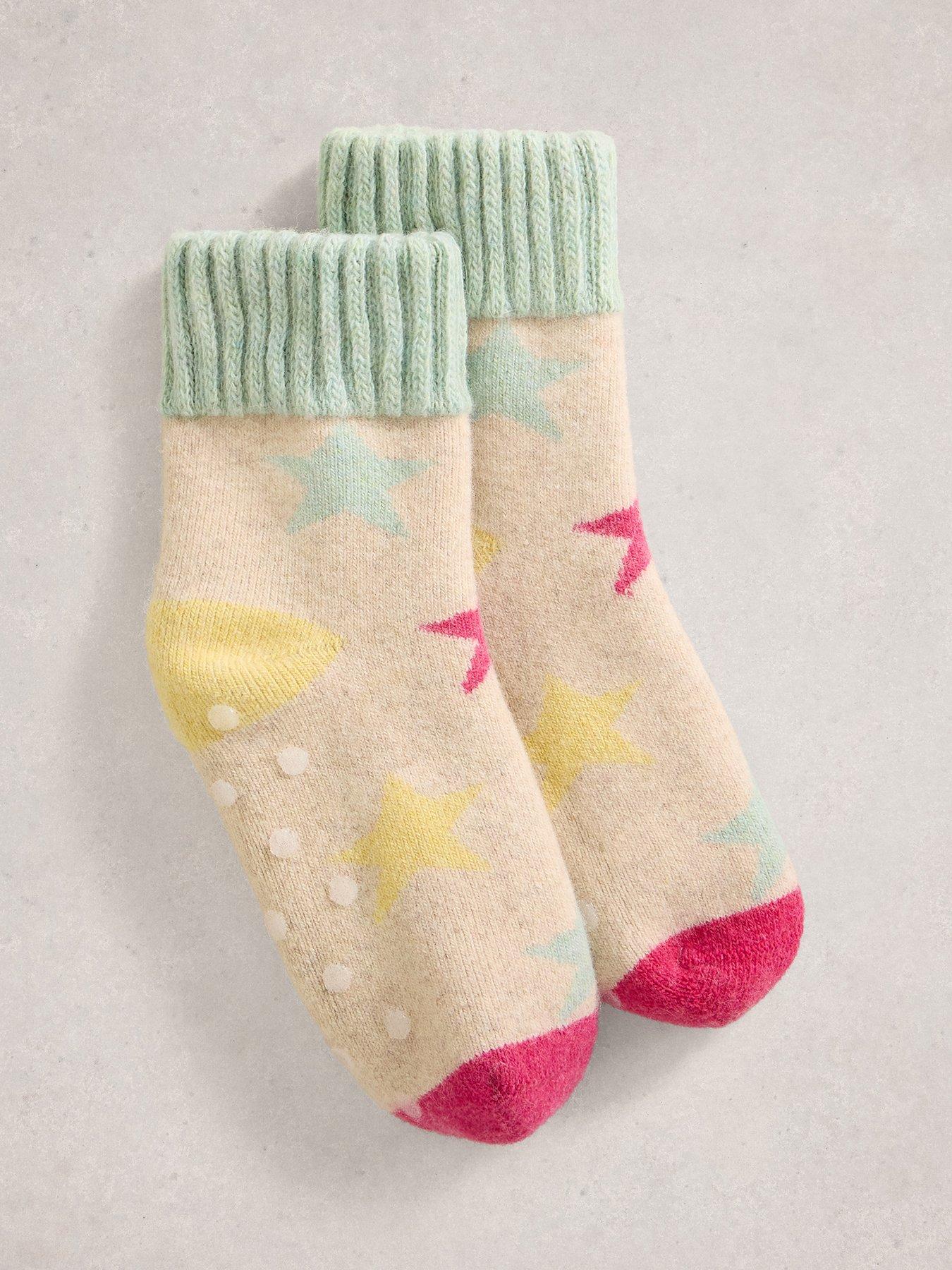 Image 1 of 2 of White Stuff Star Loopback Sock - Multi