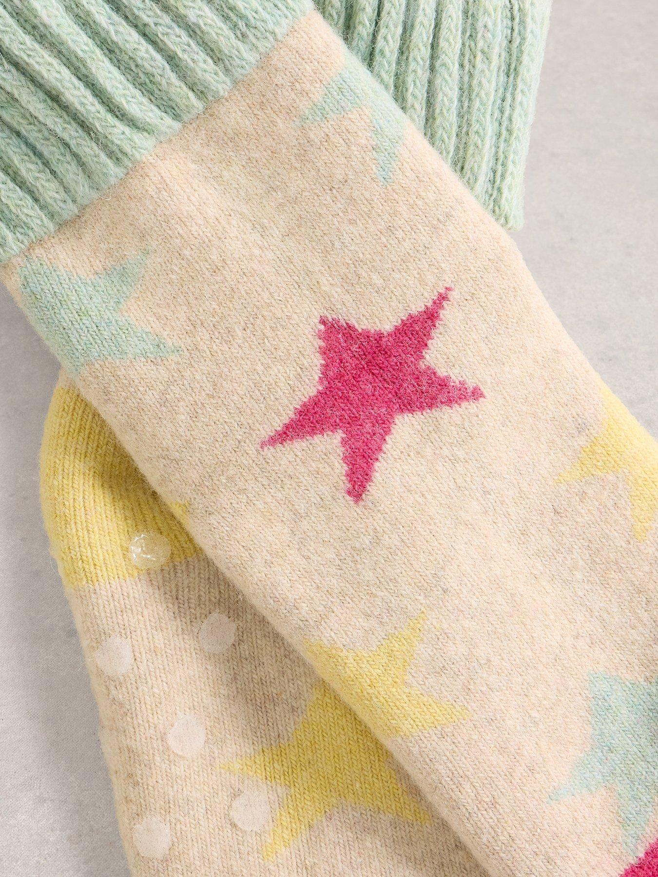 Image 2 of 2 of White Stuff Star Loopback Sock - Multi