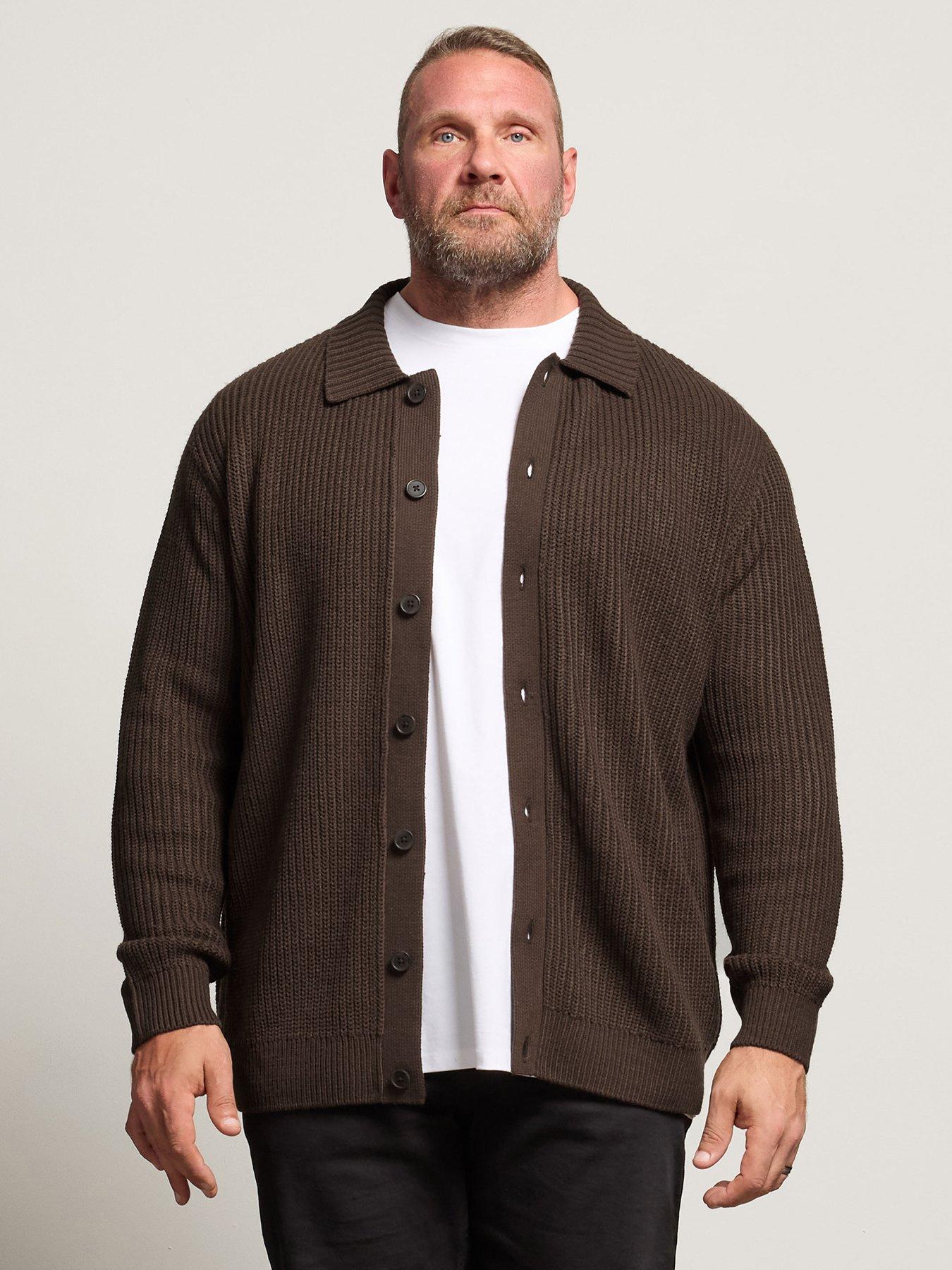 BadRhino Brown Long Sleeve Knitted Shirt - Dark Brown
