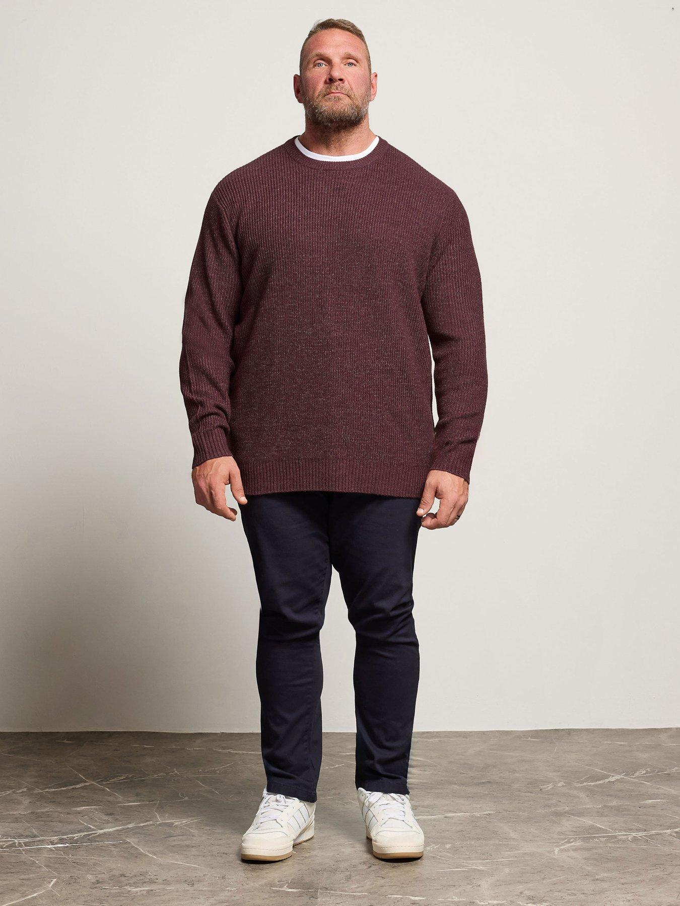 badrhino-burgundy-fleck-knitted-jumper-dark-redback