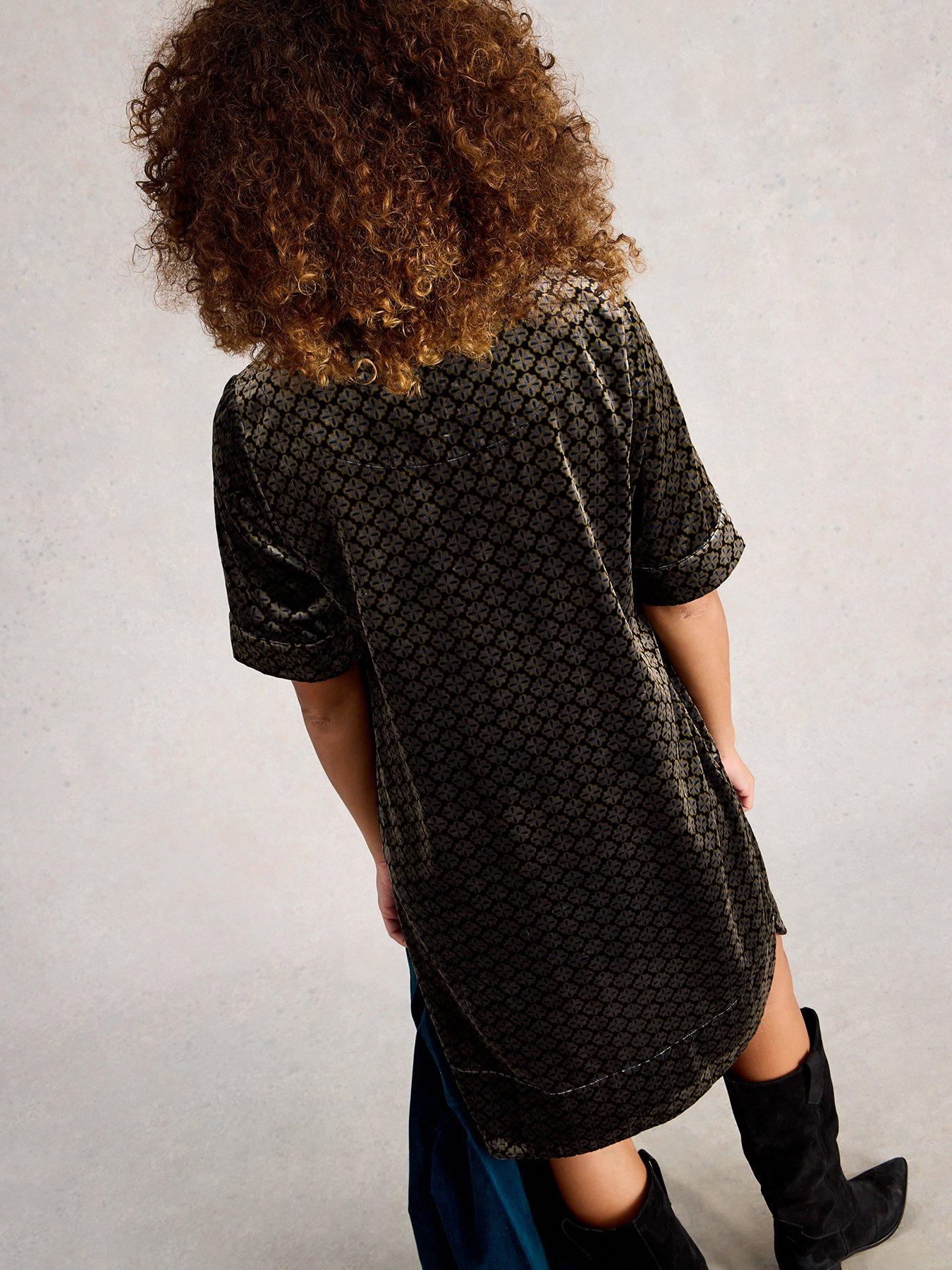 White Stuff June Velvet Dress - Beige | Very Ireland