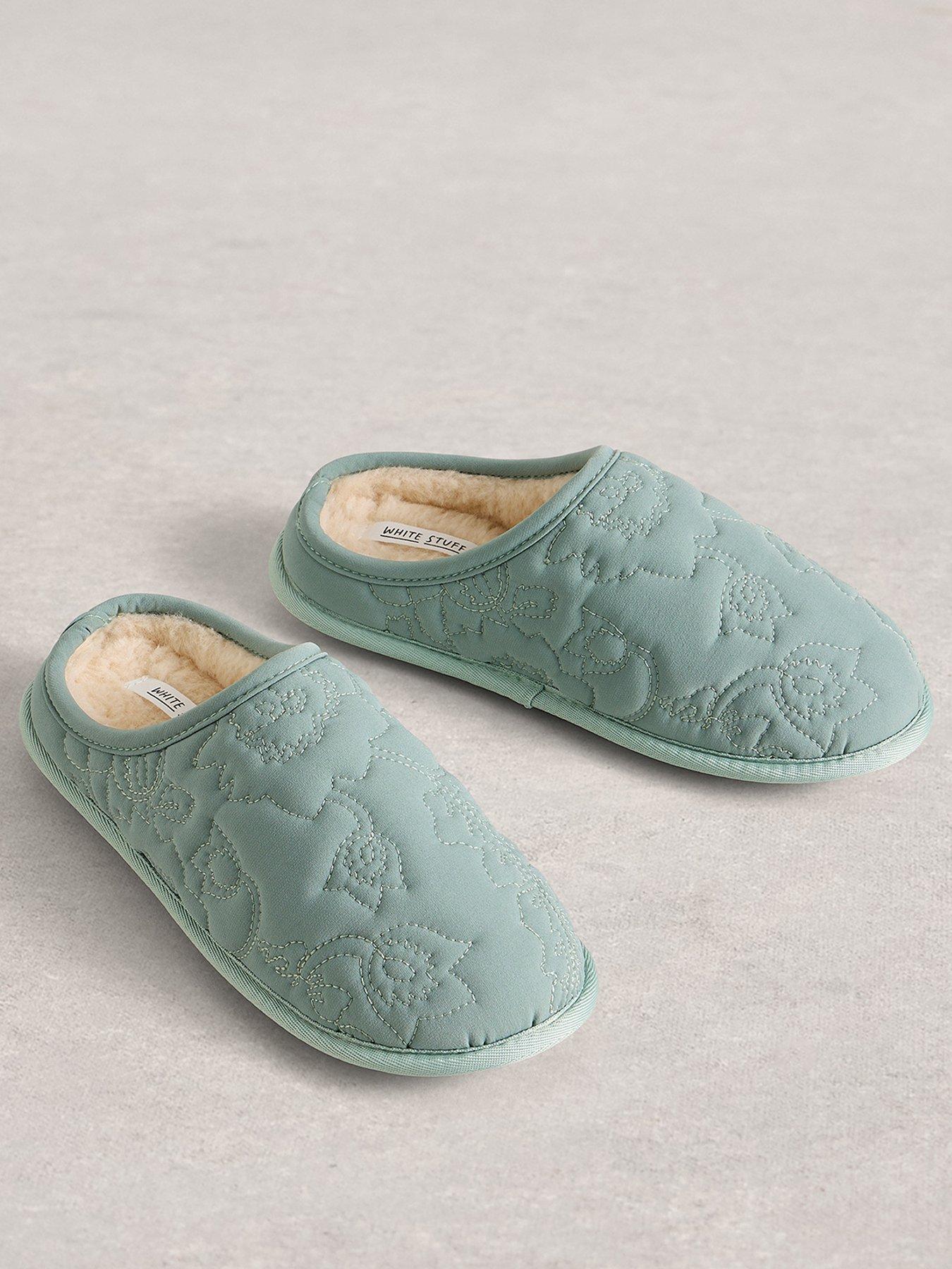 white-stuff-quilted-slipper-mule-greenstillFront