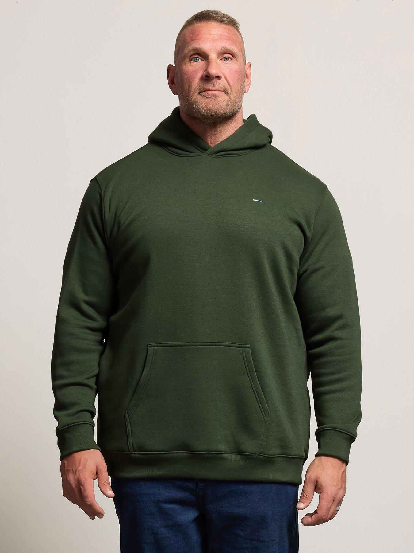badrhino-pull-over-hoodie-dark-greenfront