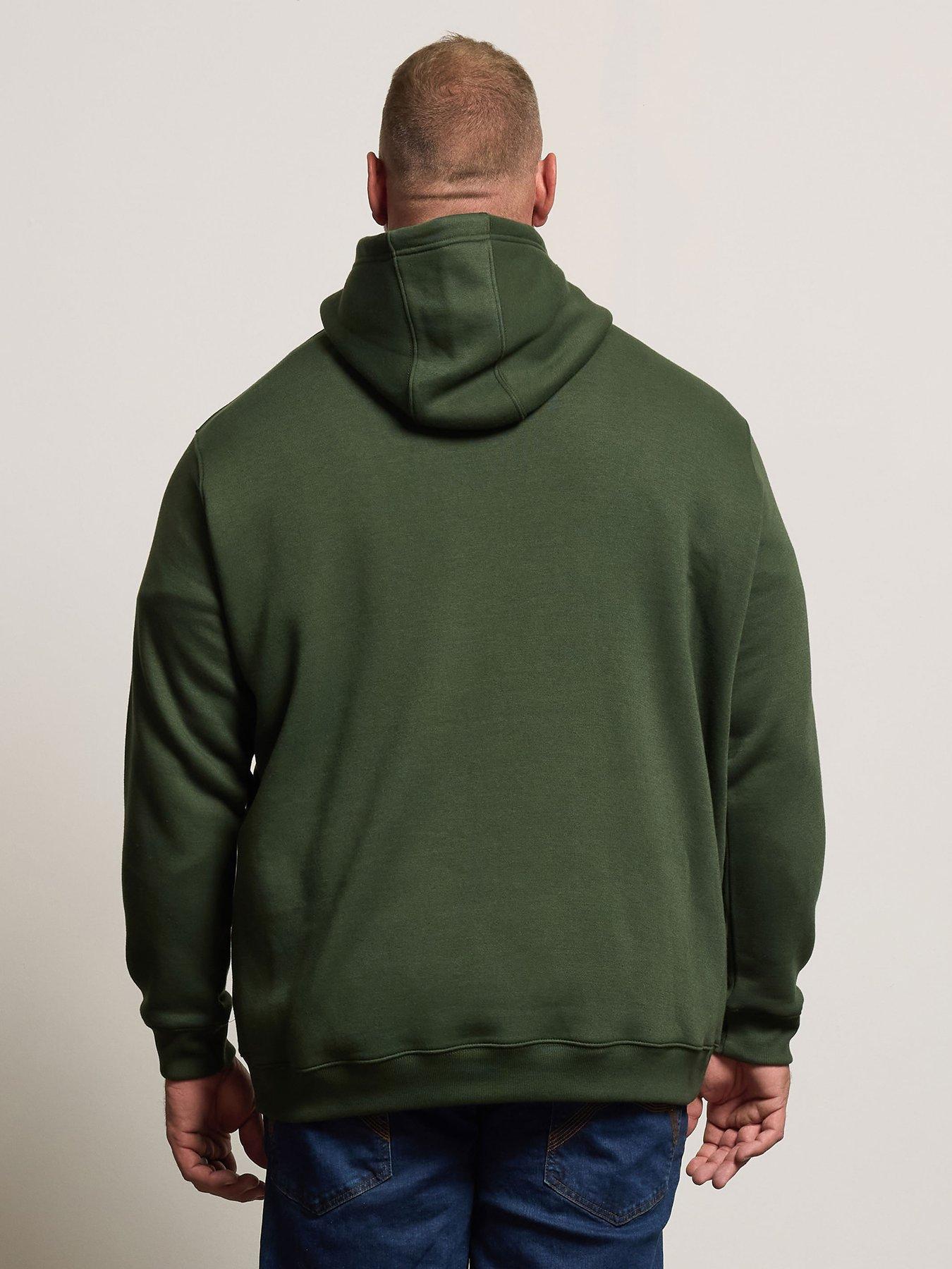 badrhino-pull-over-hoodie-dark-greenstillFront