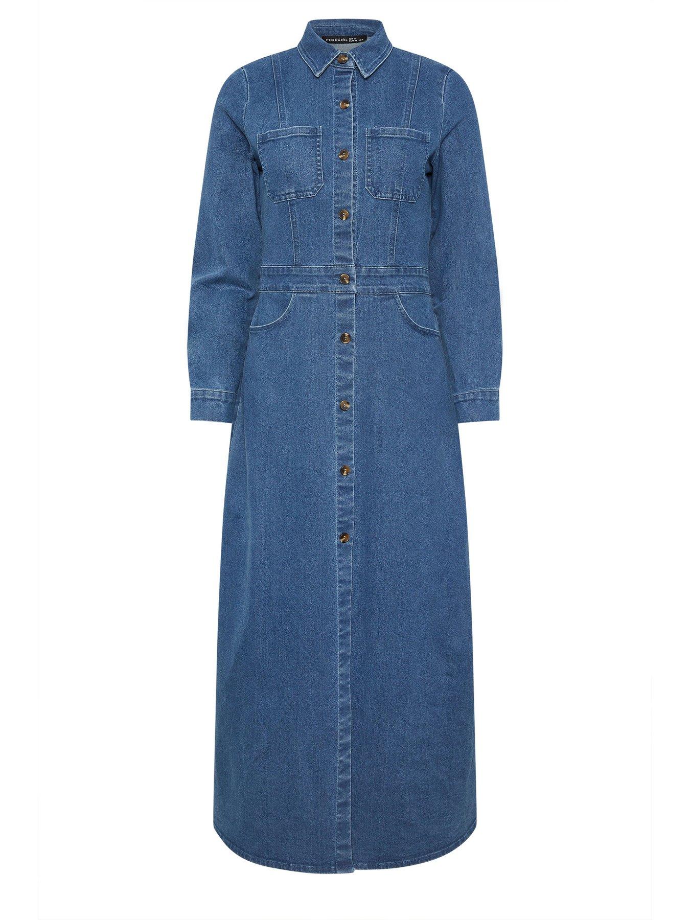 pixiegirl-petite-stretch-denim-maxi-shirt-dressdetail