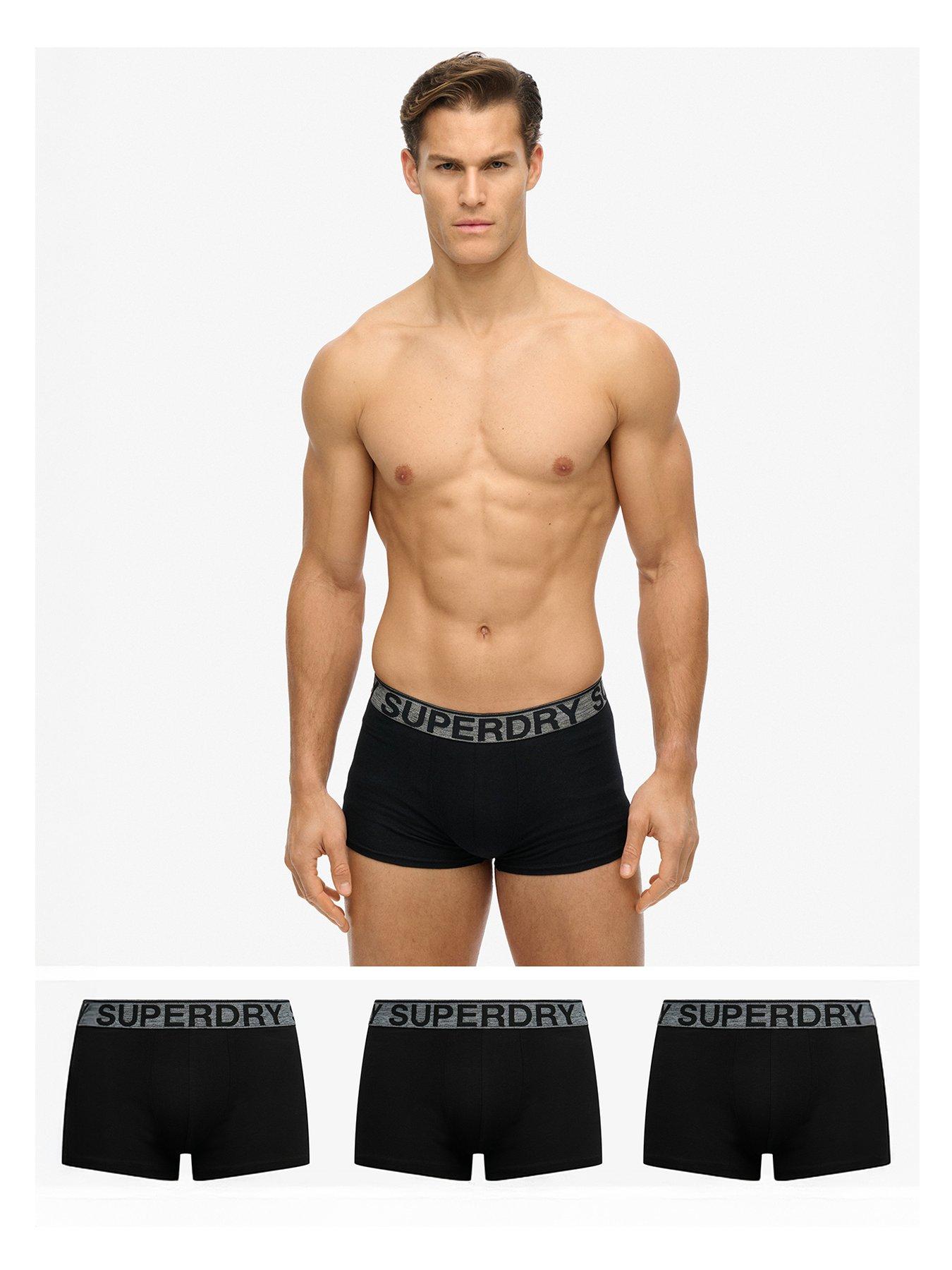 Image 1 of 3 of Superdry Superdry 3 Pack Boxers- Black