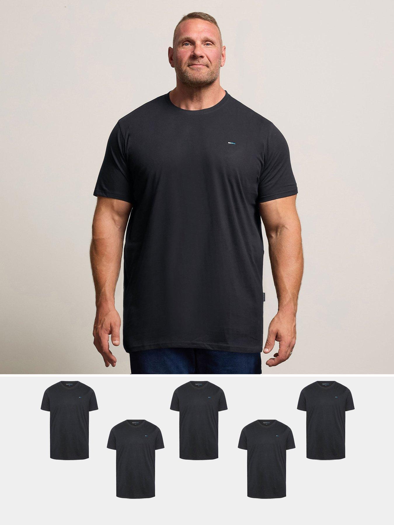 badrhino-5-pack-longline-t-shirts-black
